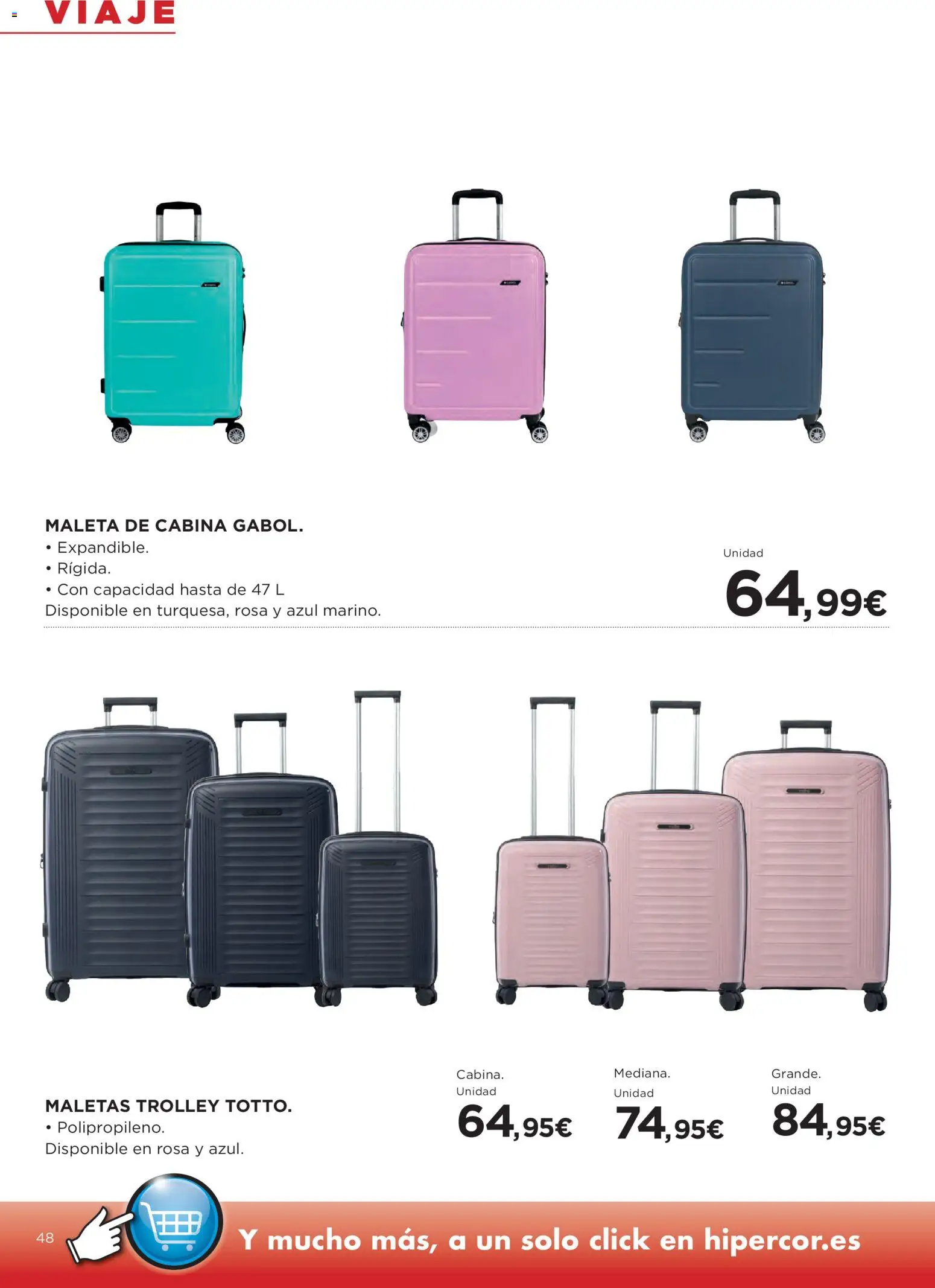 Hipercor catálogo │ válido desde el 26.02.2026 | Página: 48 | Productos: Maleta
