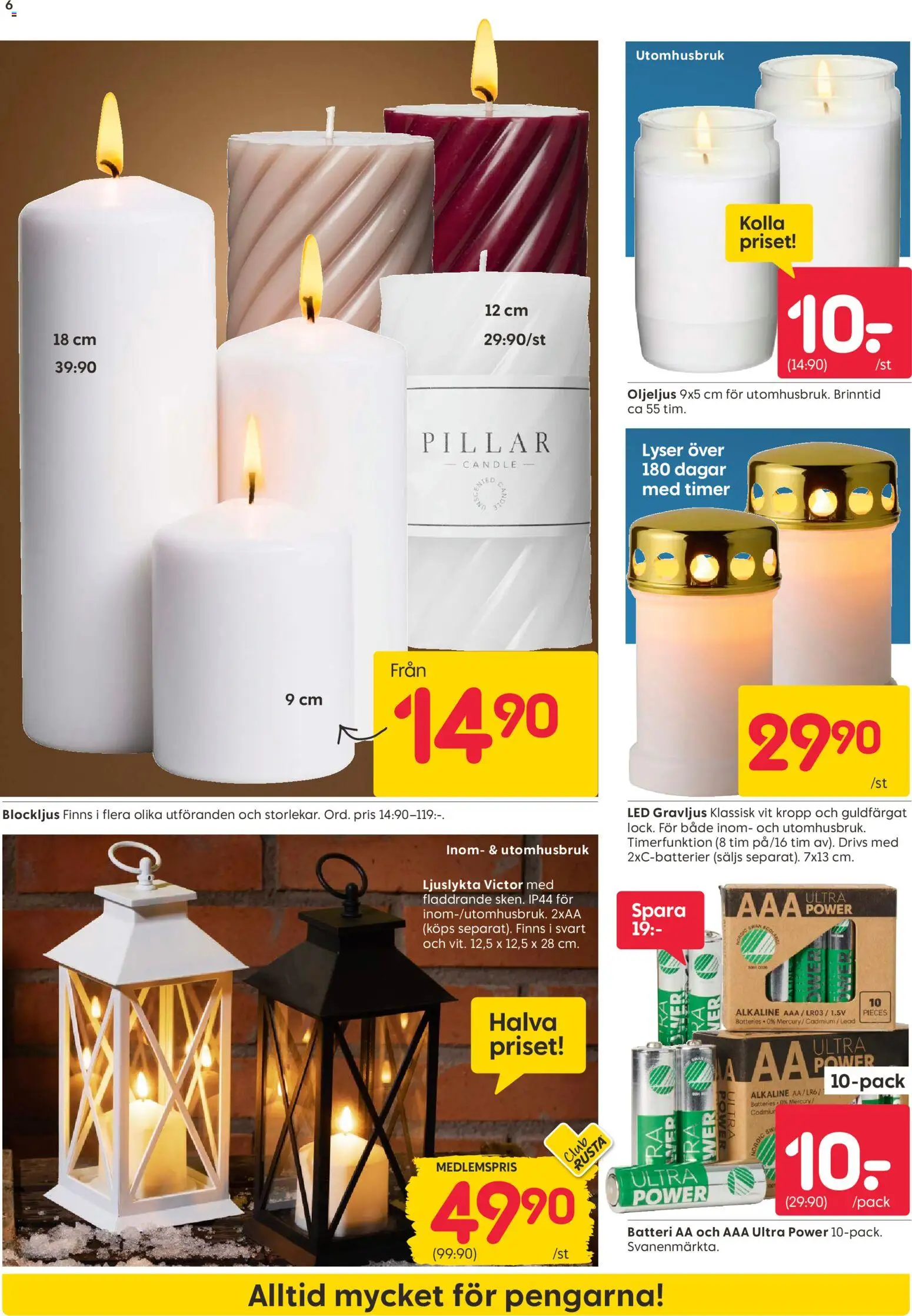 Rusta reklamblad aktuell från 27.10.2025 | Sida: 6 | Produkter: Batteri