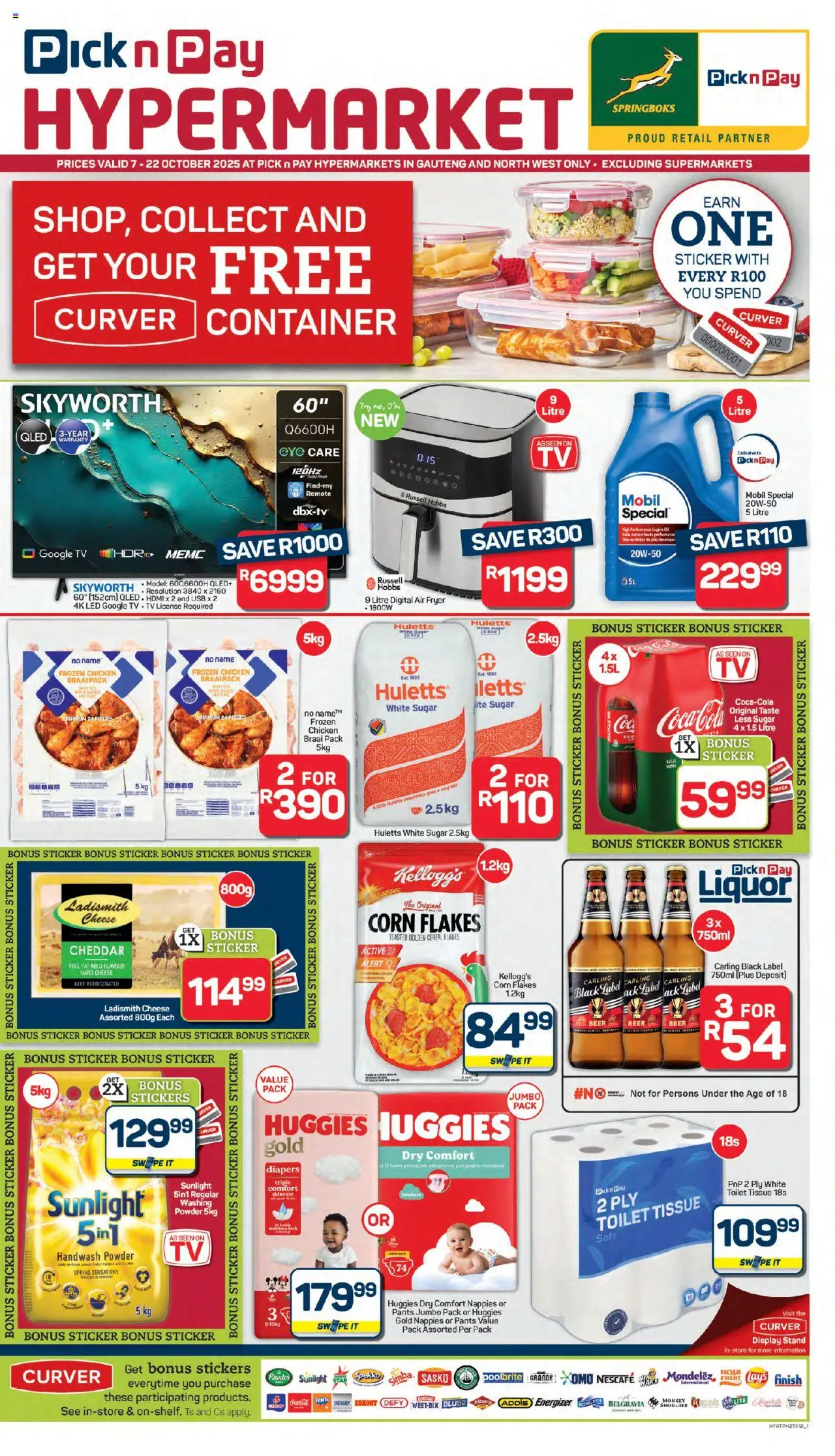 New Pick n Pay catalogue – valid from 07.10.2025 | Page: 1 | Products: USB, Air fryer, Powder, Fanta