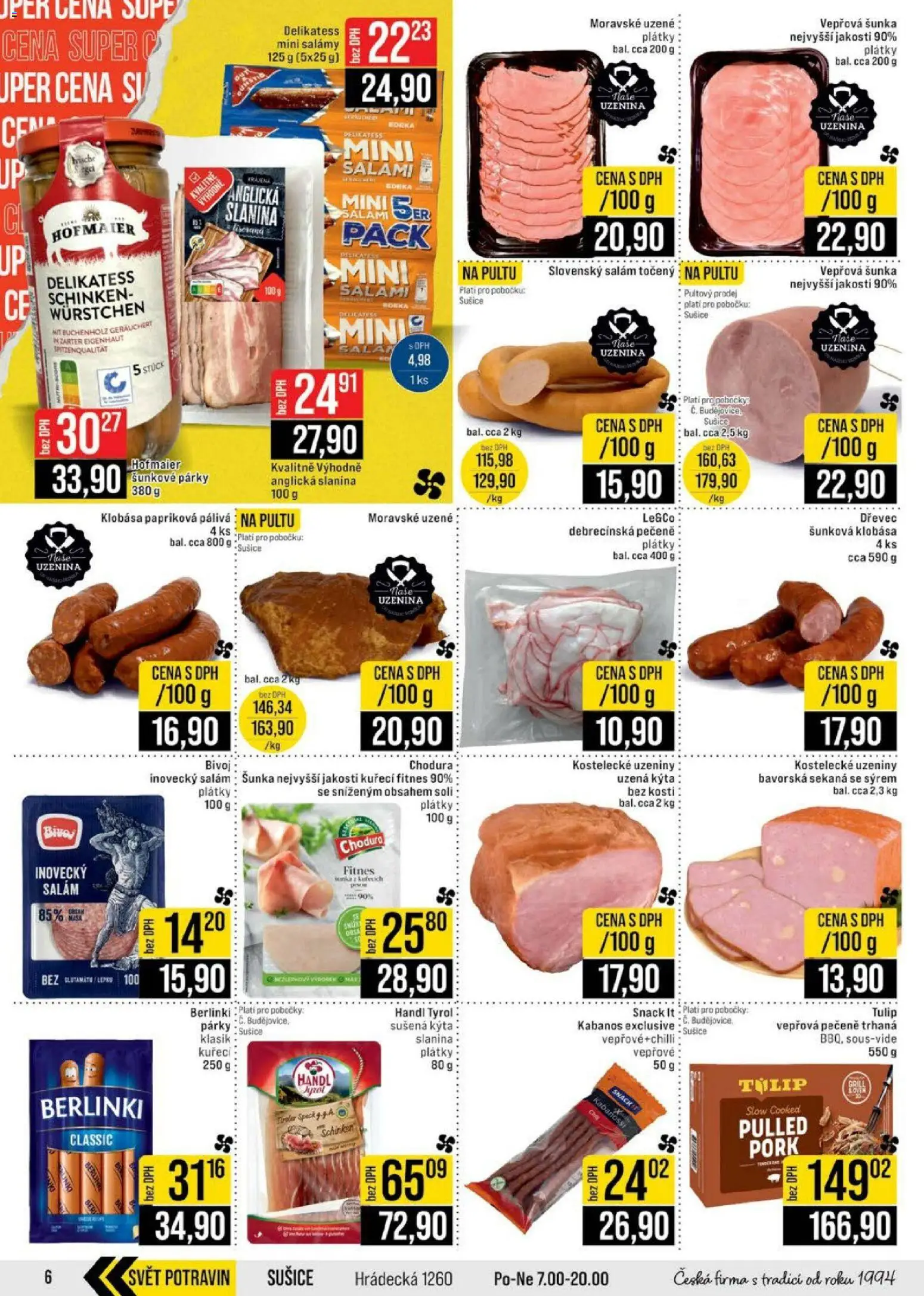 Jip leták - Cash & Carry od 08.04.2026 | Strana: 6 | Produkty: Salát, Sekaná, Anglická slanina, Kýta
