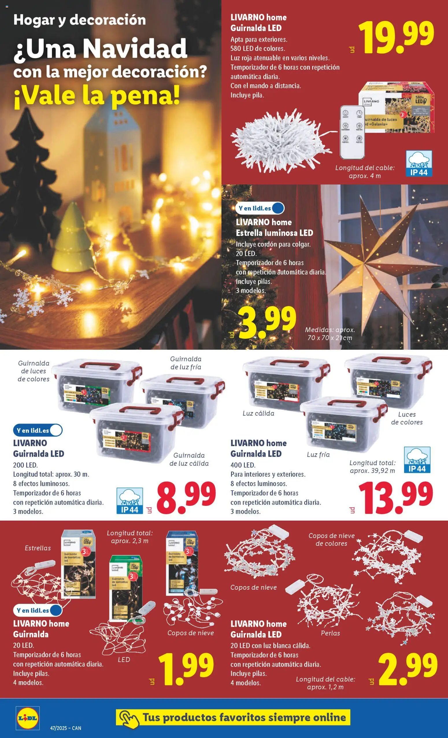 Lidl - Canarias  │ válido desde el 17.11.2025 | Página: 10 | Productos: Copos, Cable