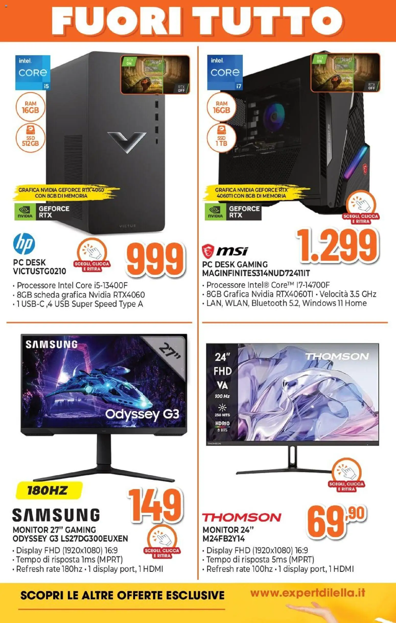 Volantino Expert del 27.12.2025 | Pagina: 27 | Prodotti: Monitor, PC, USB, Samsung