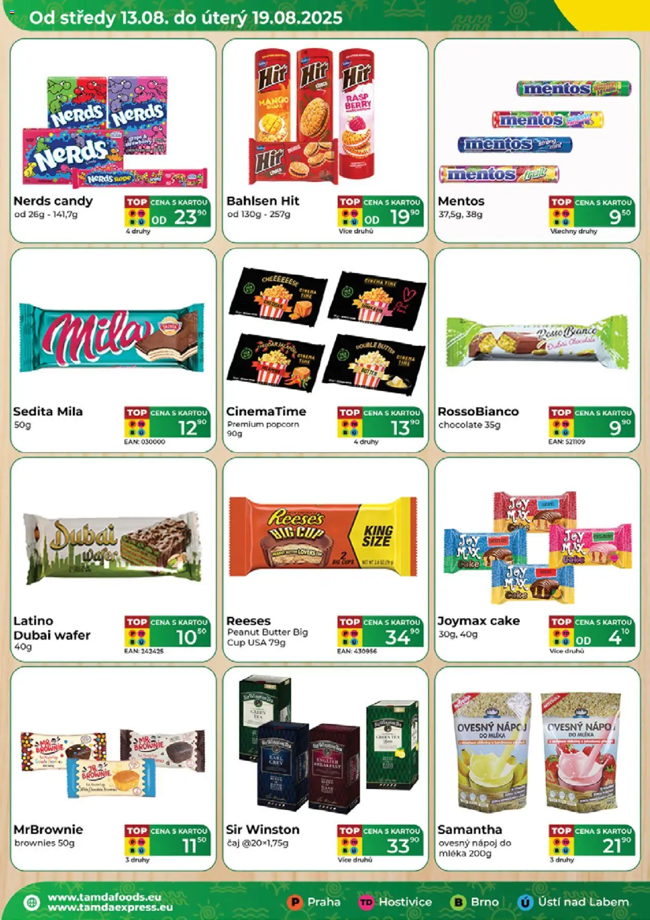 Tamda Foods leták od 13.08.2025 | Strana: 2 | Produkty: Reese's, Brownie, Ovesný nápoj, Mila