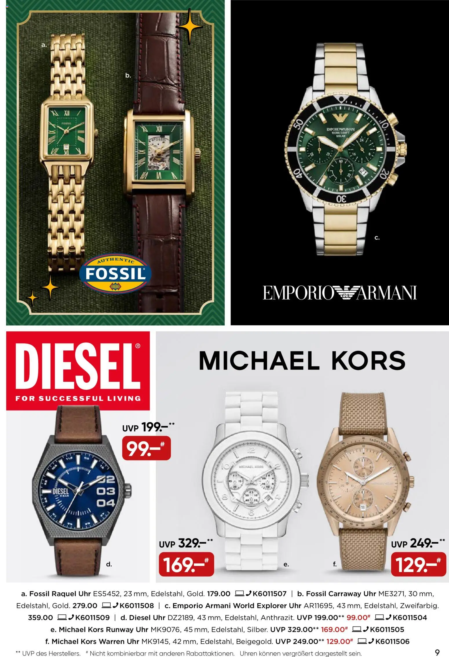 Galeria Karstadt Kaufhof Prospekt 	 – gültig ab 10.12.2025 | Seite: 9 | Produkte: Uhr