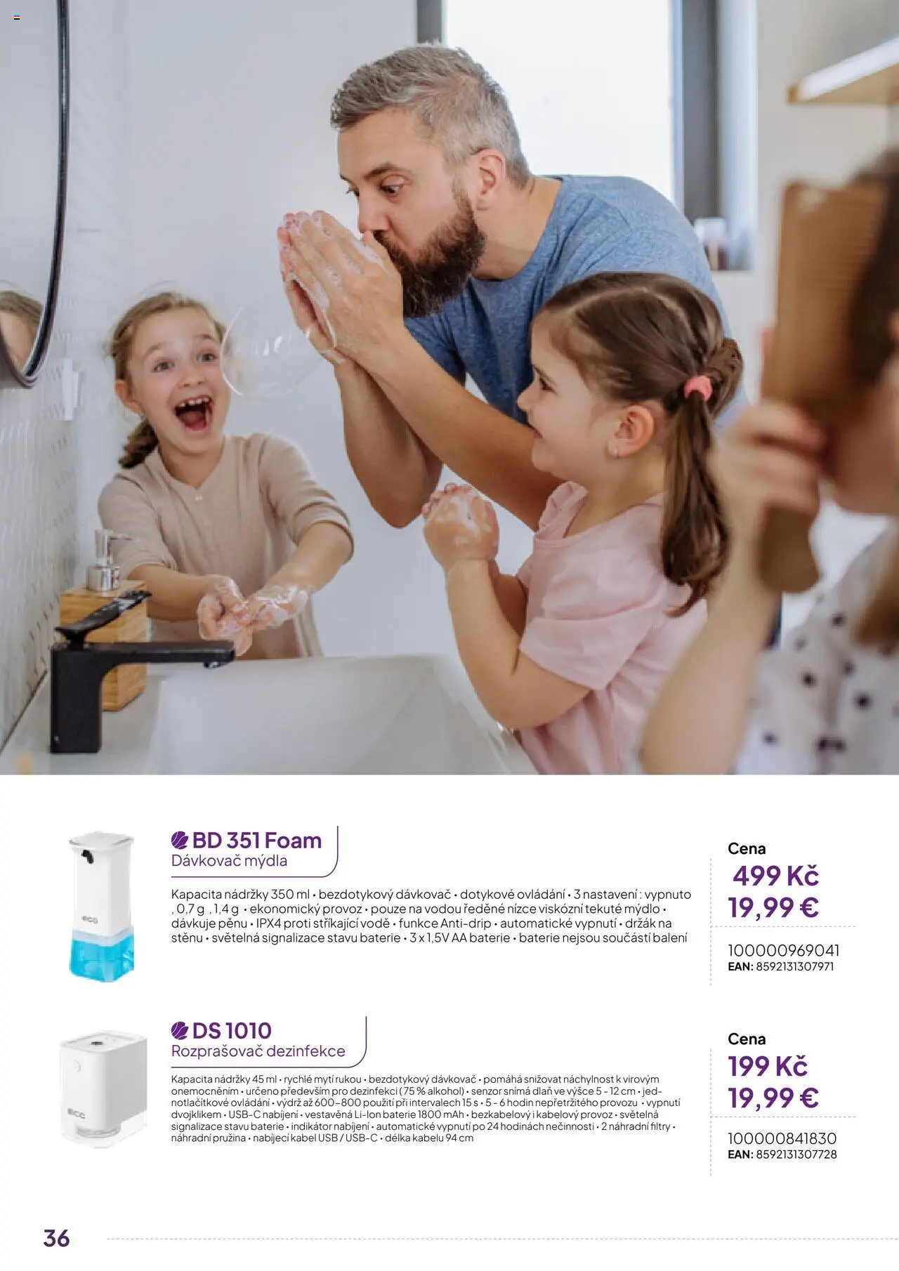 Expert elektro katalog - ECG - Malé domácí spotřebiče od 01.10.2024 | Strana: 36 | Produkty: Mýdlo, Kabel, Baterie, Rozprašovač