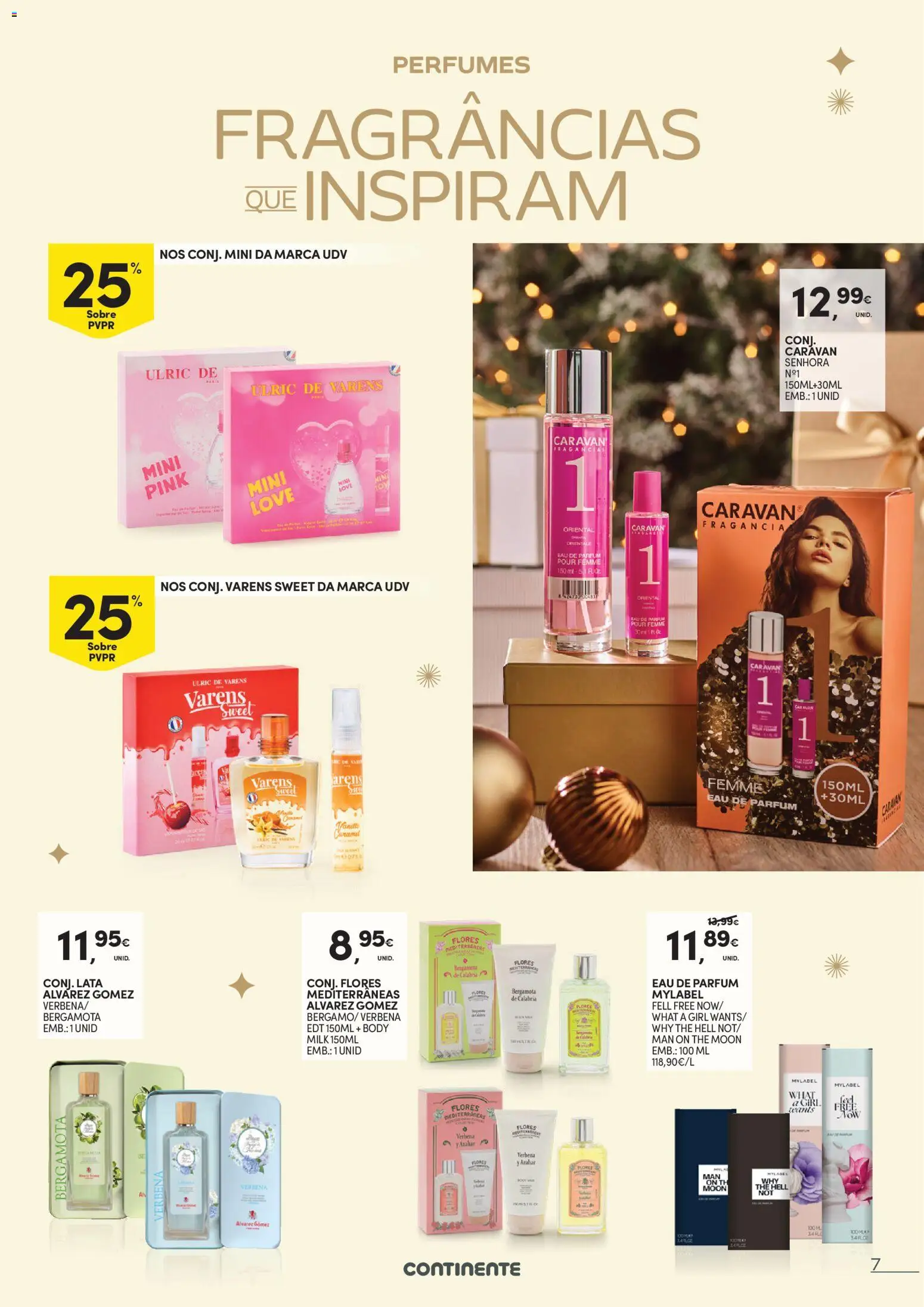 Continente - Festeje o Ano em beleza │ válido de 09.12.2025 | Página: 7 | Produtos: Perfumes, Flores, Perfume