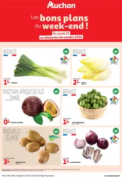 Auchan - Les bons plans du week-end dans votre hyper ! - Voorbeeld van een folder van Auchan, geldig van 23.10.2025