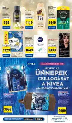 Tesco Hipermarket - Black Friday - amely érvényes a következő dátumtól: 27.11.2025 | Oldal: 27 | Termékek: Tisztasági betét, Hajfesték, Borotválkozás utáni balzsam, Tusfürdő