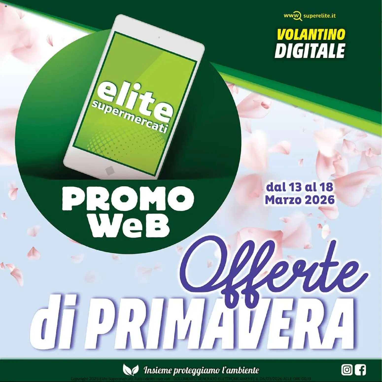 Volantino Elite Supermercati del 13.03.2026 | Pagina: 1