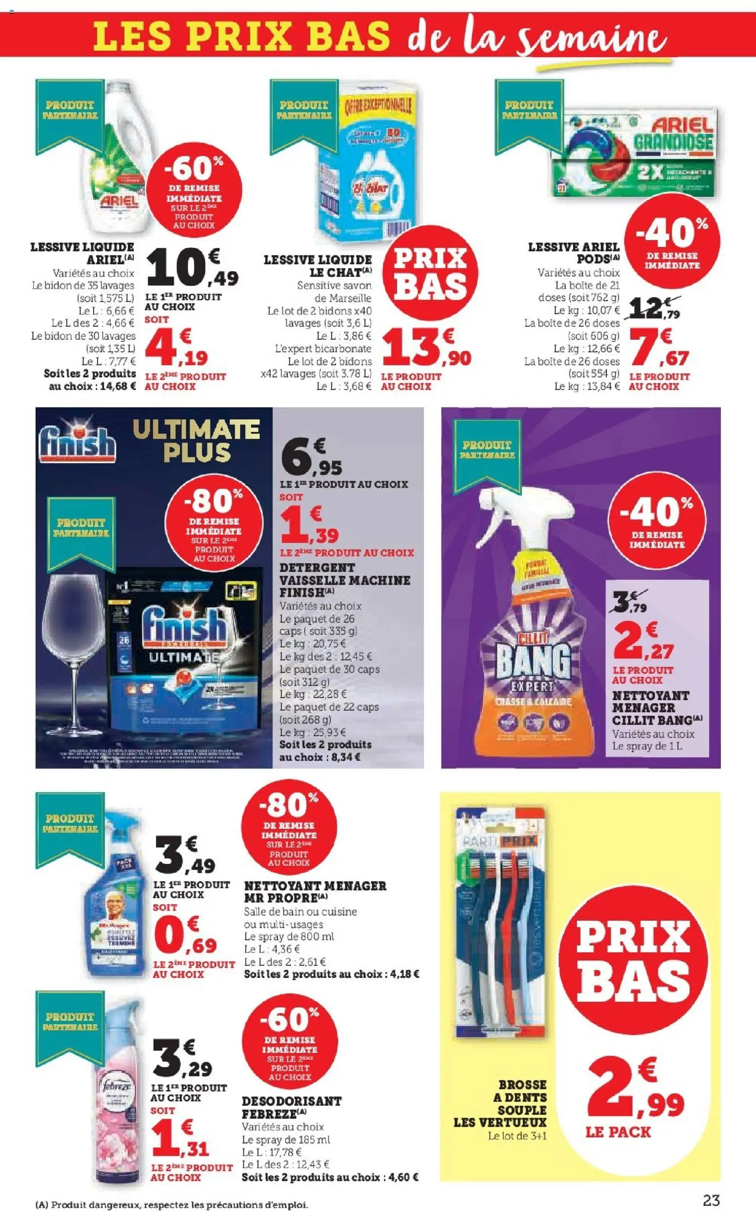 {H1} | Page: 23 | Produits: Lessive Ariel, Lessive Liquide, Détergent, Lessive