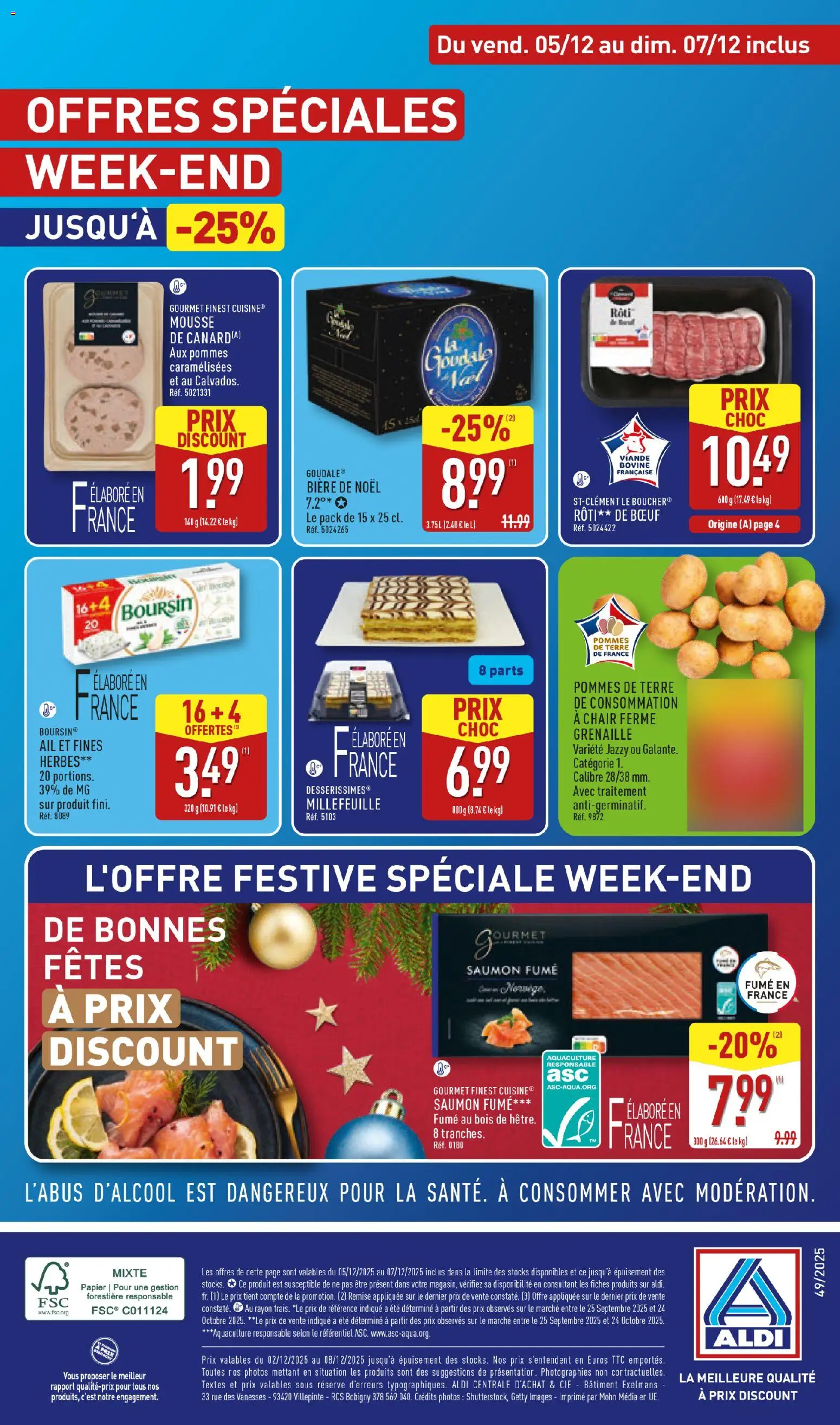 {H1} | Page: 49 | Produits: Saumon fumé, Viande, Bière, Saumon