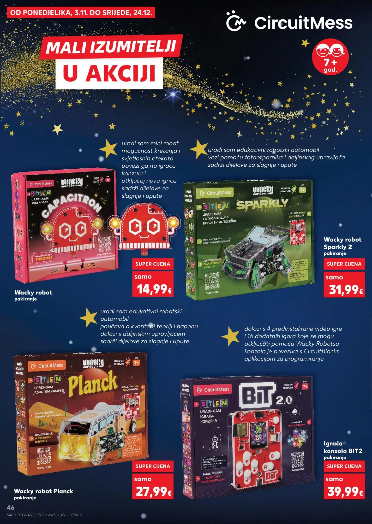 Kaufland katalog | vrijedi od 03.11.2025 | Stranica: 46 | Proizvodi: Robot, Video, Igraća konzola