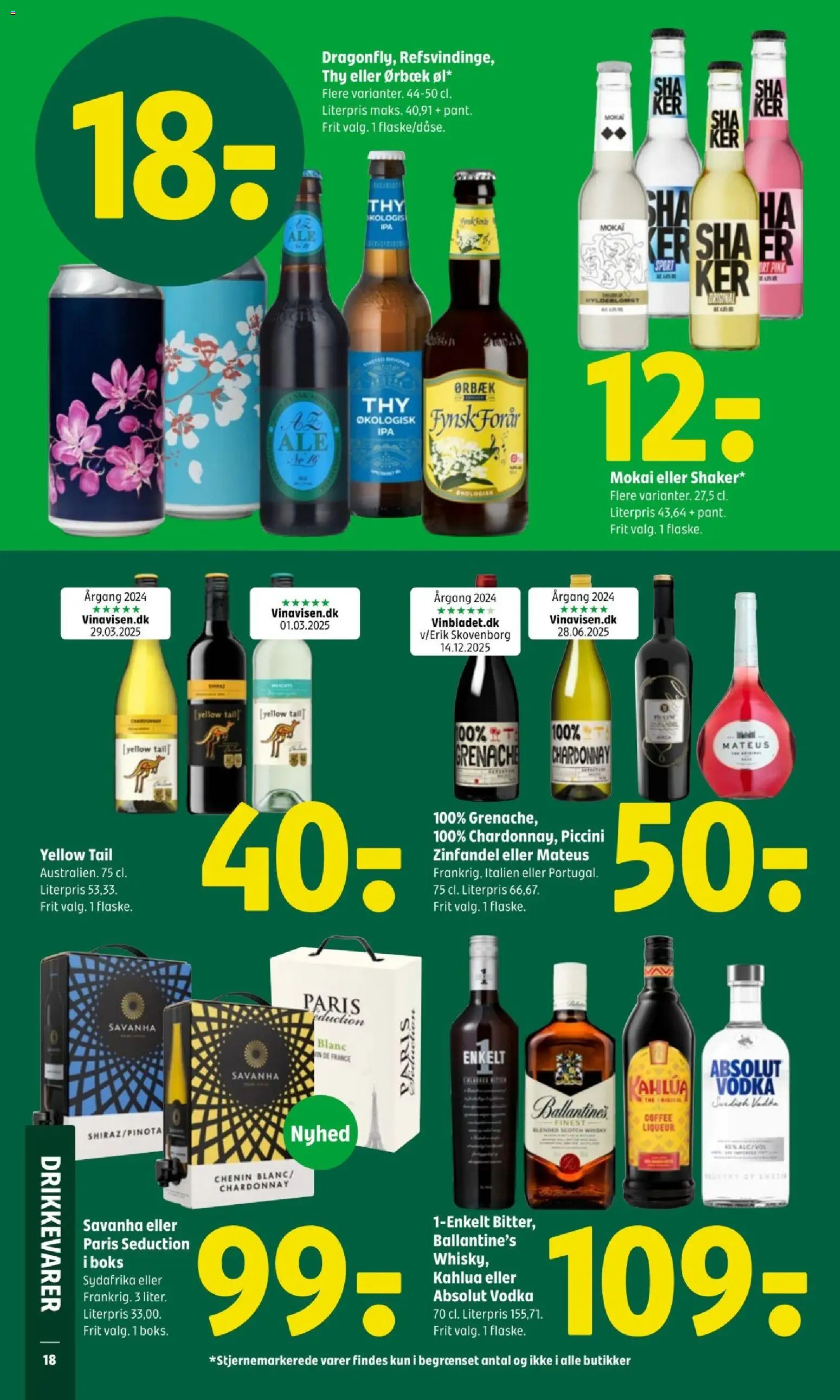 Coop 365 tilbudsavis – gyldig fra 09.04.2026 | Side: 20 | Produkter: Boks, Vin, Vodka, Whisky