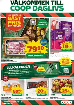 Coop Daglivs - erbjudanden - Förhandsvisning av reklamblad från butik Coop Daglivs aktuell från 01.12.2025