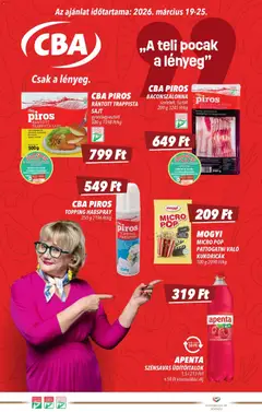 CBA akciós újság - amely érvényes a következő dátumtól: 19.03.2026