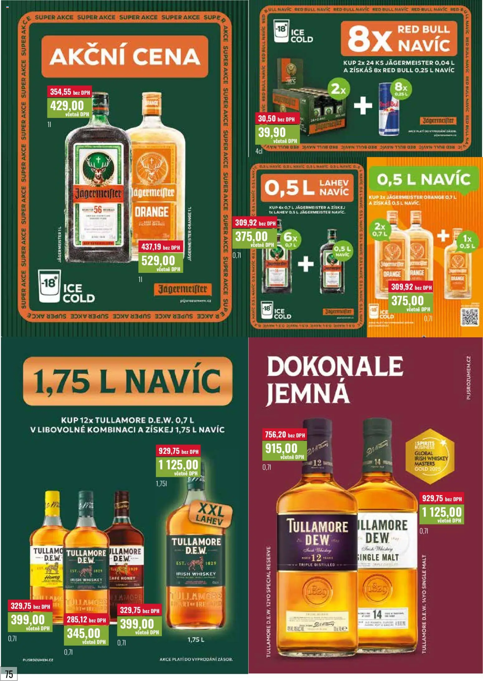 Ratio leták od 01.03.2026 | Strana: 75 | Produkty: Jägermeister, Whiskey, Red Bull, Láhev