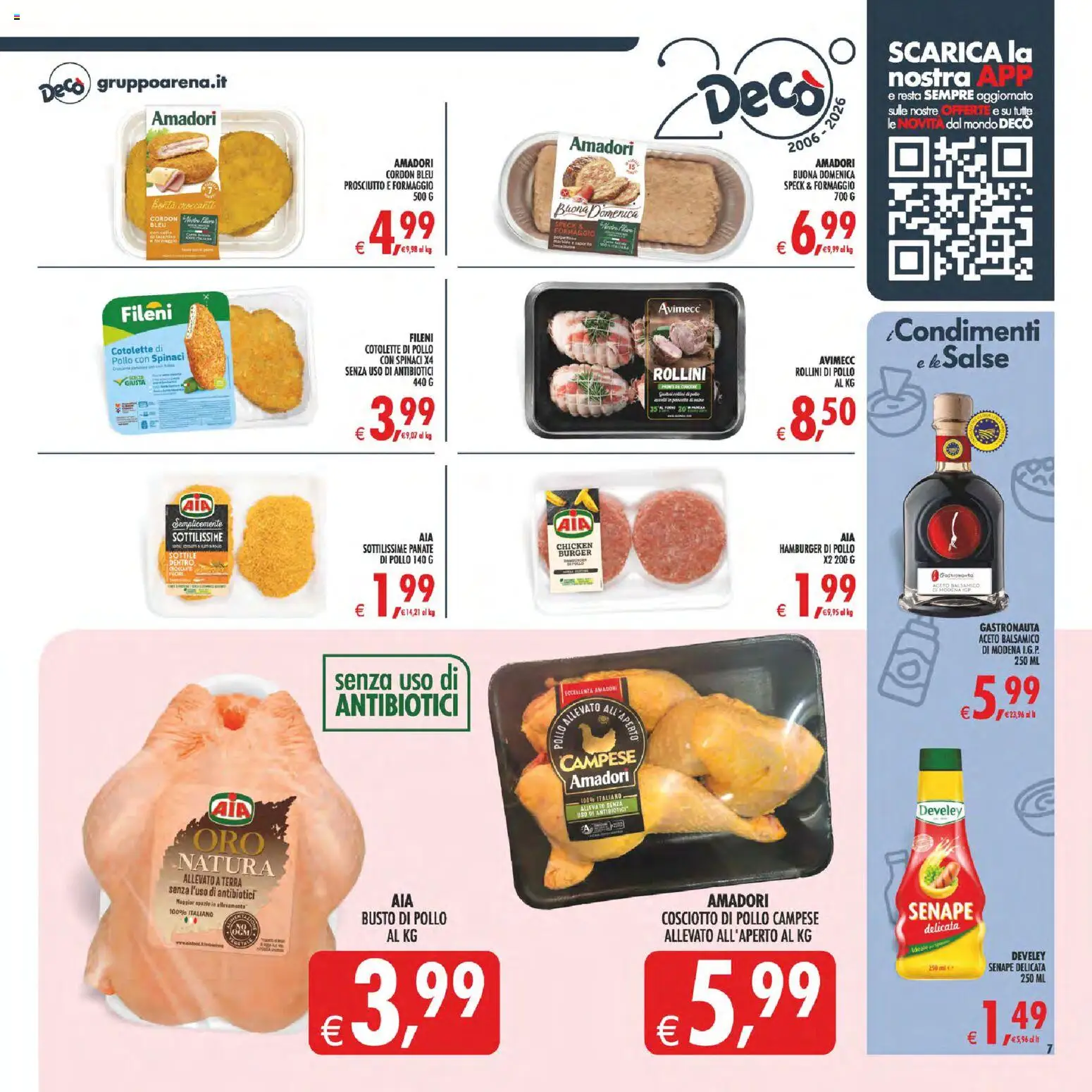Volantino Decò del 17.03.2026 | Pagina: 7 | Prodotti: Prosciutto, Aceto, Hamburger, Terra