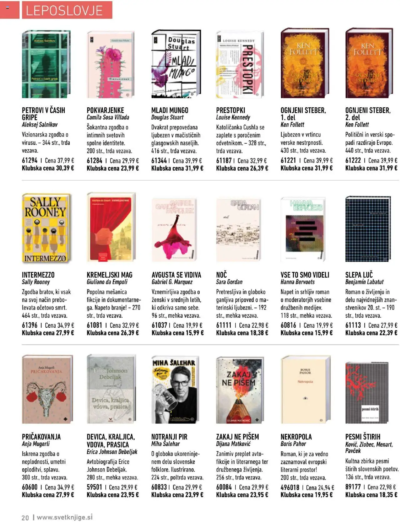 Novi Mladinska Knjiga katalog ponudbe – veljaven od 01.10.2025 | Stran: 20
