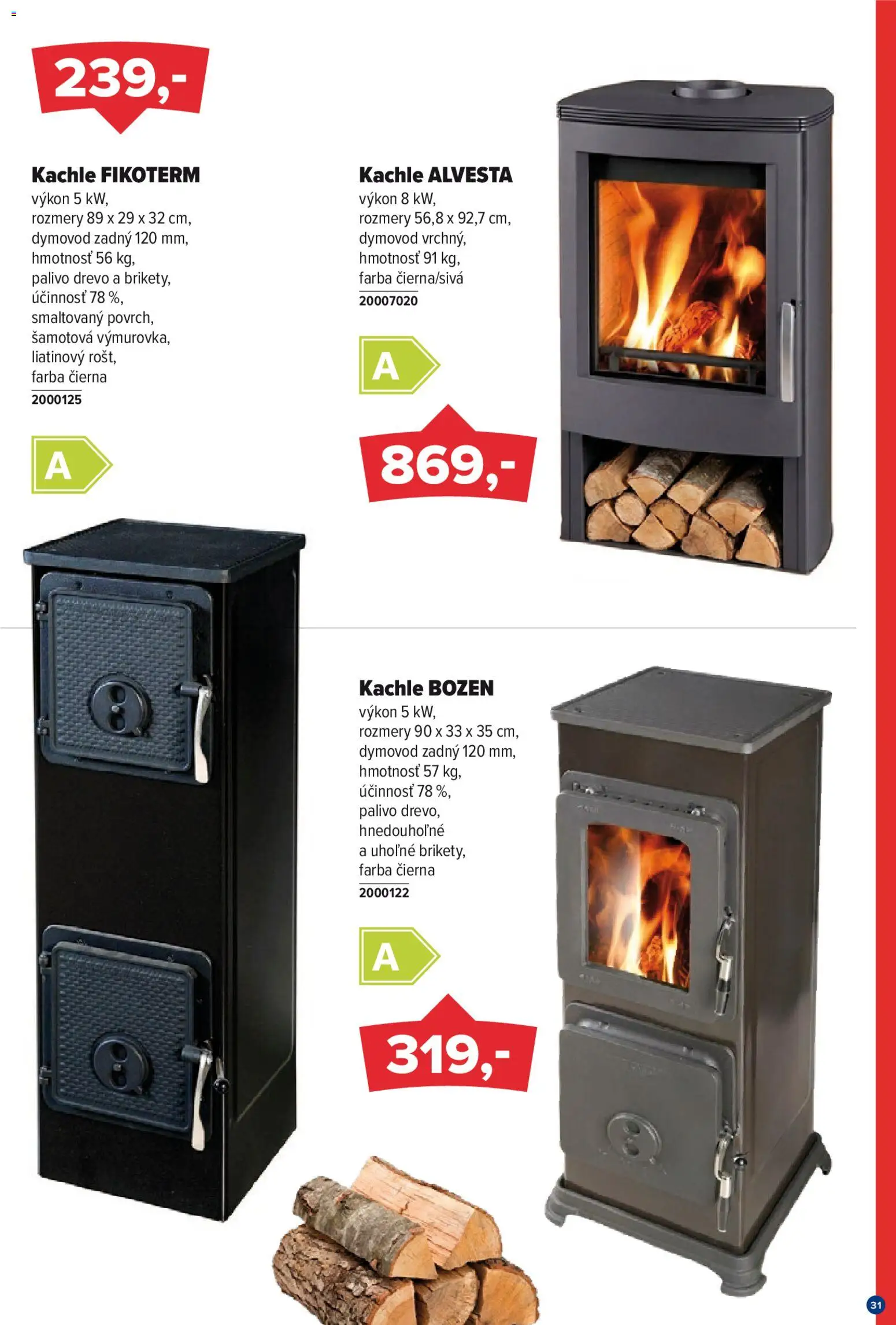 Nové Kinekus akcie – leták je platný od 27.12.2025 | Strana: 31 | Produkty: Kachle