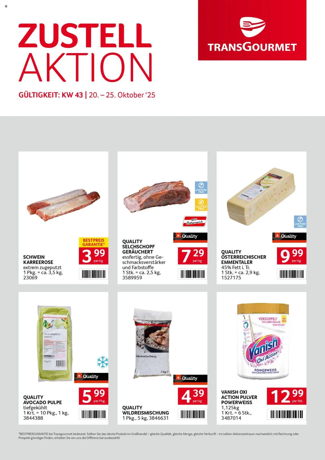 Transgourmet  Zustellaktion gültig ab 20.10.2025 | Seite: 1 | Produkte: Avocado