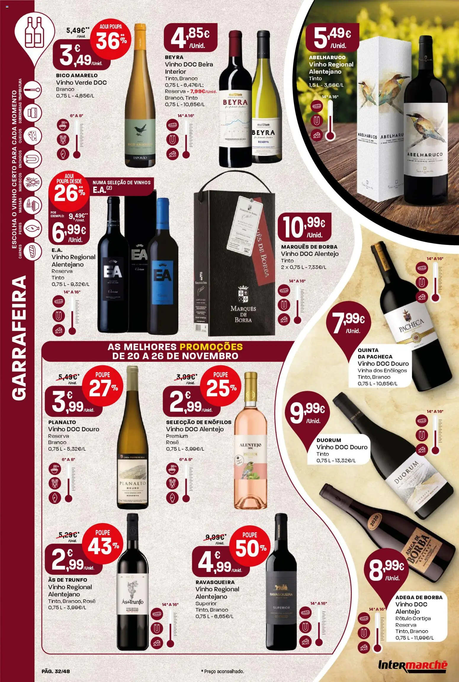 Intermarché folheto │ válido de 20.11.2025 | Página: 32 | Produtos: Vinho