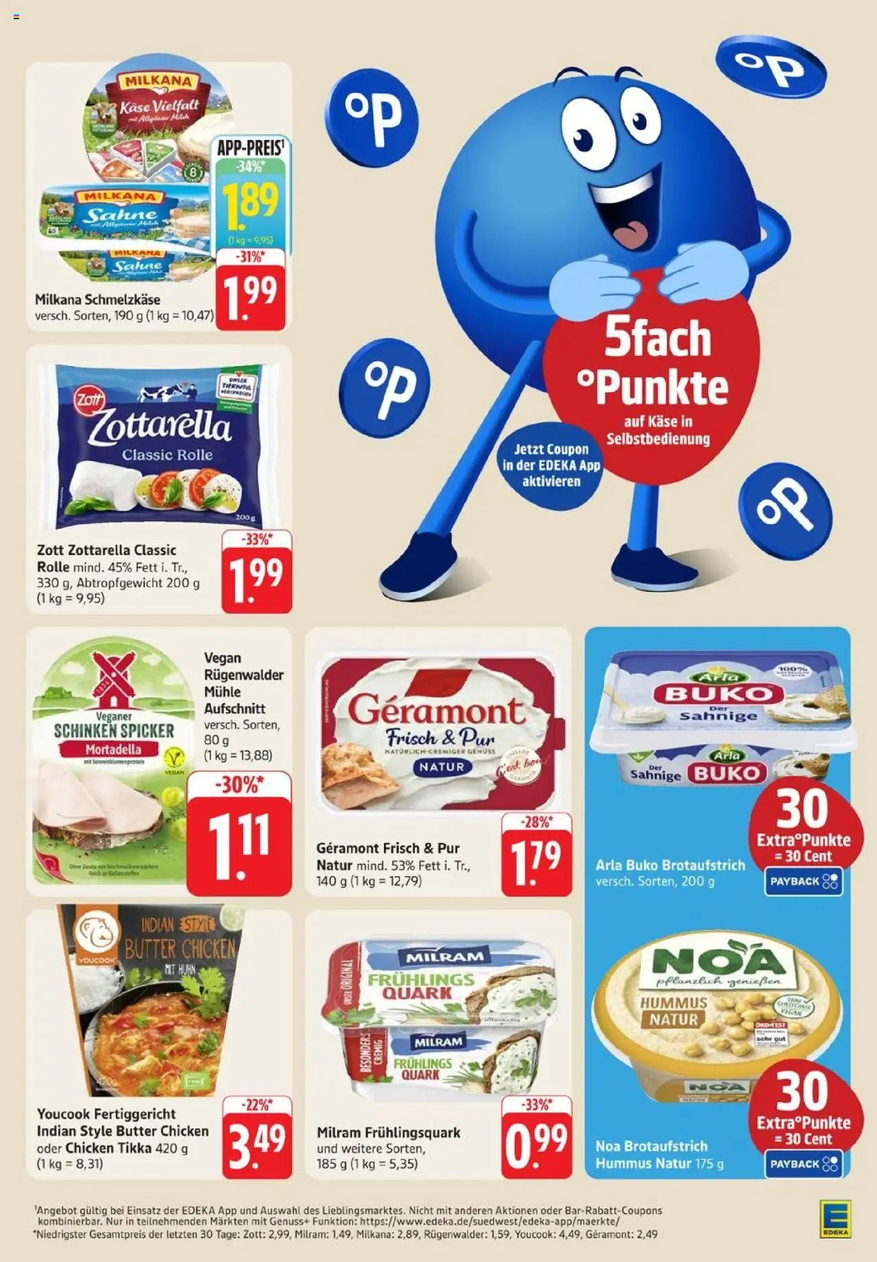 Edeka Prospekt 	 - gültig ab dem 07.07.2025 | Seite: 17 | Produkte: Youcook, Butter, Milkana, Milram