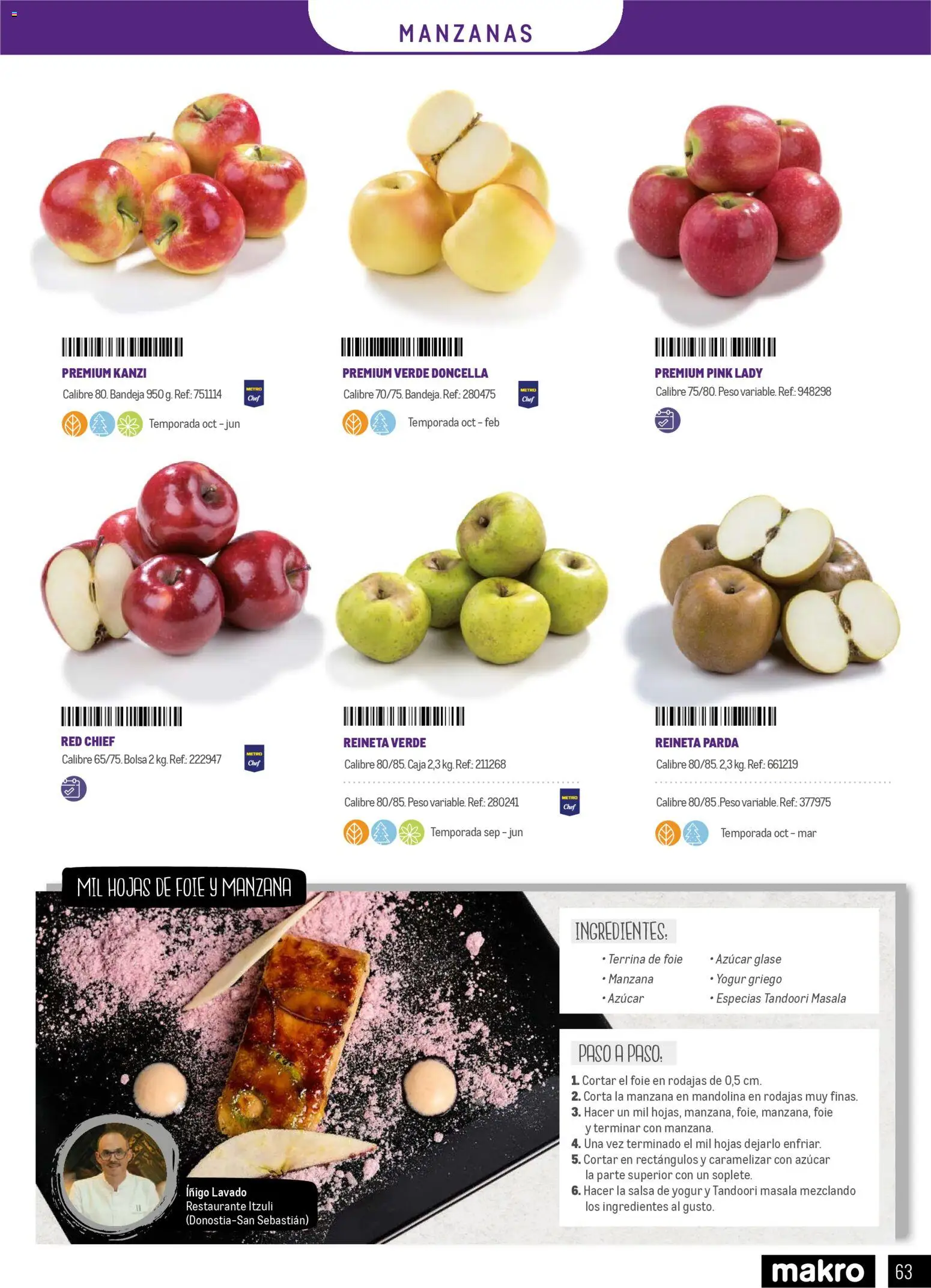 Makro - Especial Frutas y Verduras Península │ válido desde el 05.01.2026 | Página: 63 | Productos: Κρεμάστρα, Yogur, Manzanas, Bolsa