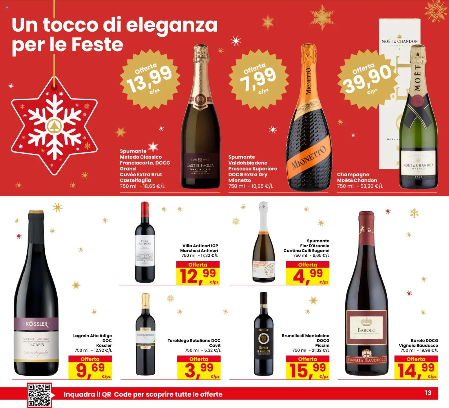 Volantino Despar del 18.12.2025 | Pagina: 13 | Prodotti: Prosecco, Spumante, Champagne