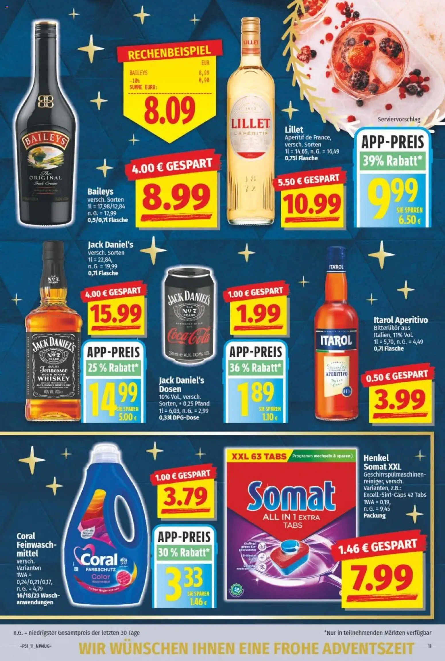 NP Discount Prospekt – gültig ab 15.12.2025 | Seite: 11 | Produkte: Coca cola, Cola, Coral, Jack Daniel's