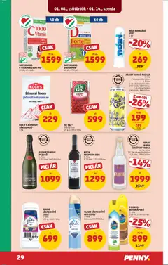 ARANY KOMA ÍZESÍTETT VODKA, körte, szilva 37,5% alkoholtartalom 0,5 liter, 3998 Ft/liter - amely érvényes a következő dátumtól: 08.01.2026 | Oldal: 33