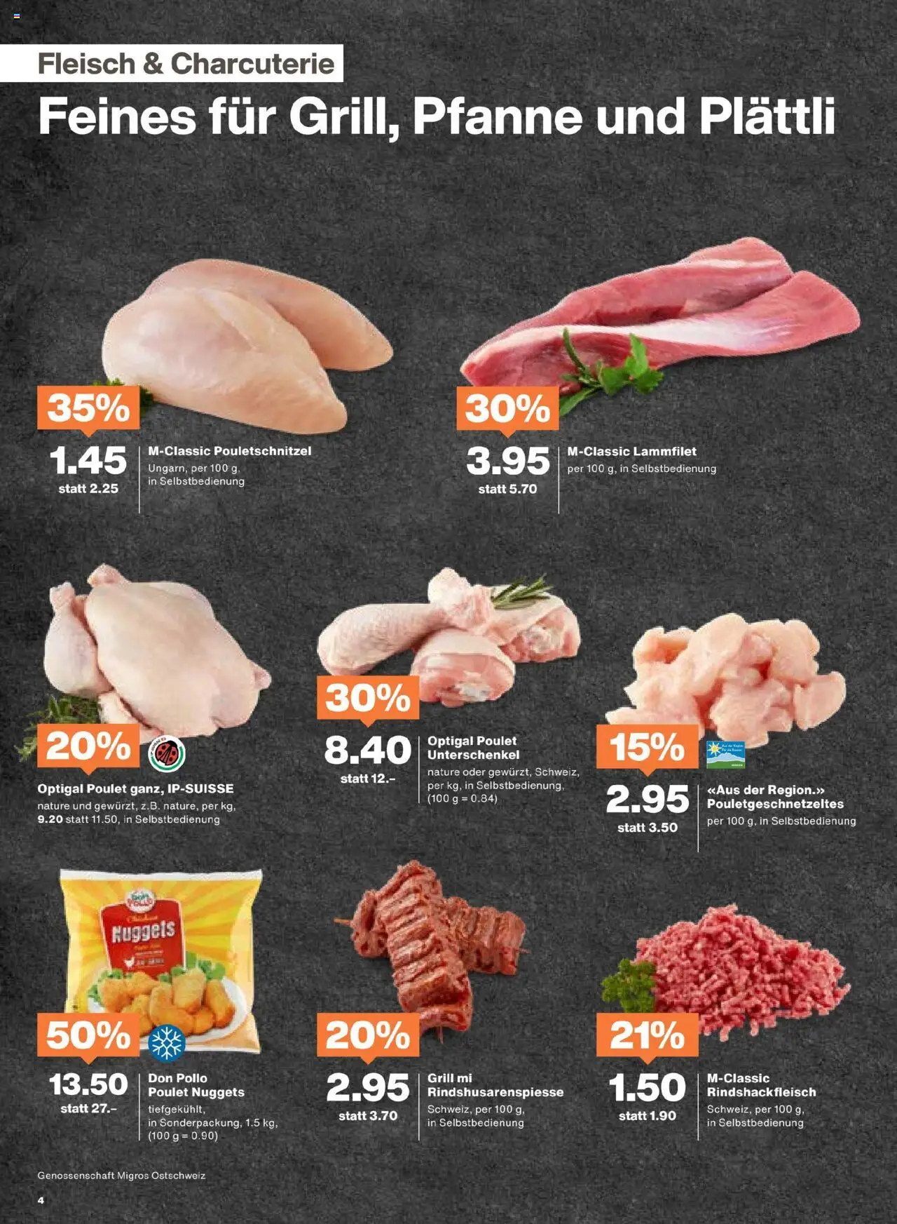 Migros Aktionen ab 17.06.2025 | Seite: 4 | Produkte: Grill