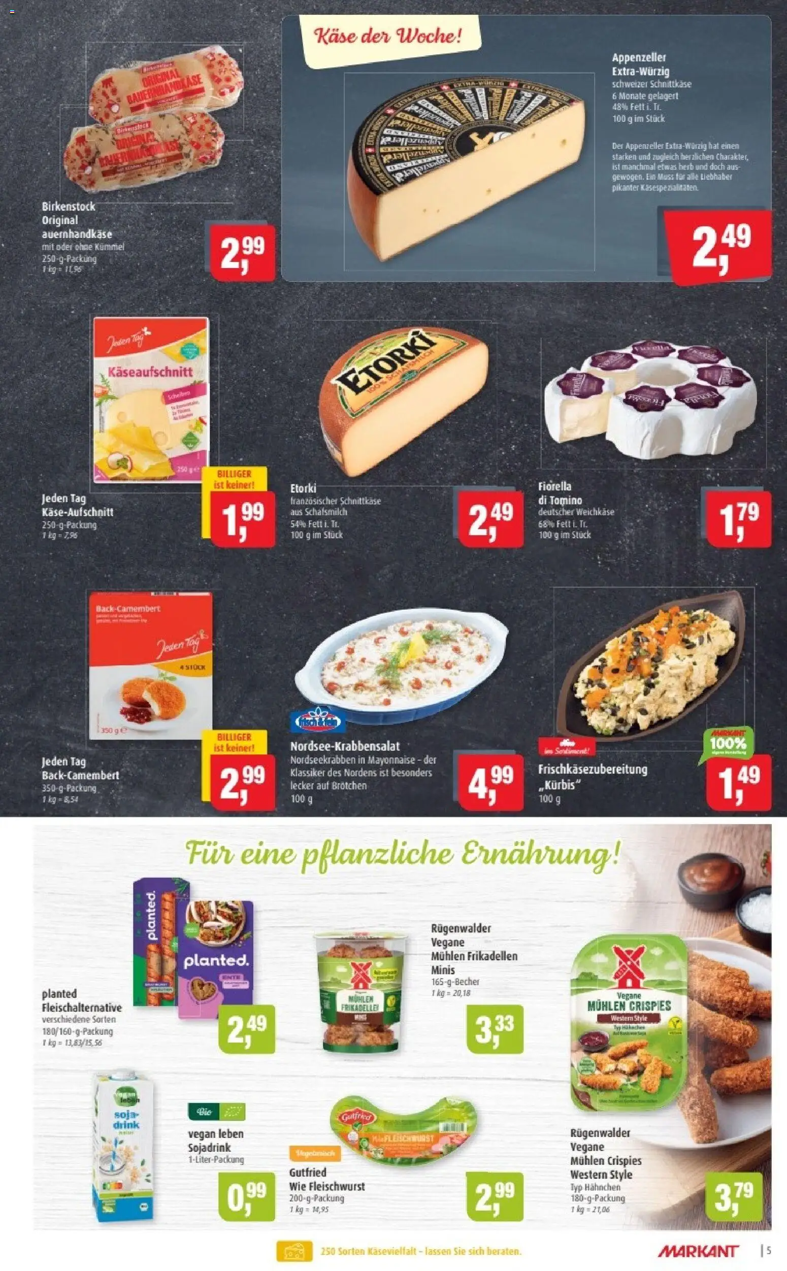 Markant Prospekt 	 – gültig ab 03.11.2025 | Seite: 5 | Produkte: Hahnchen, Käse, Mayonnaise, Ente
