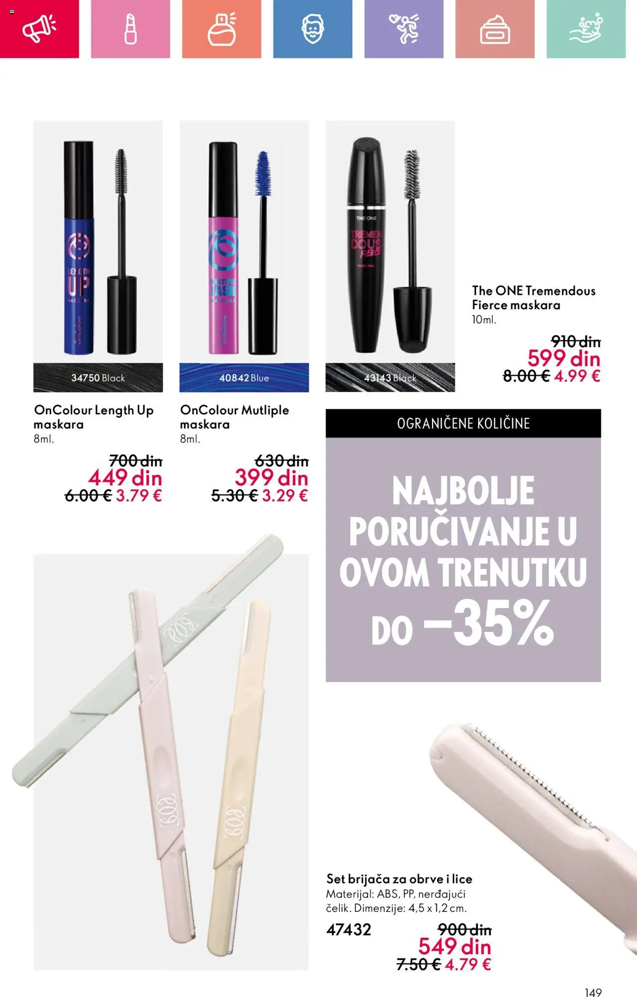 Oriflame katalog - važi od 22.06.2025 | Strana: 149 | Proizvode: Maskara