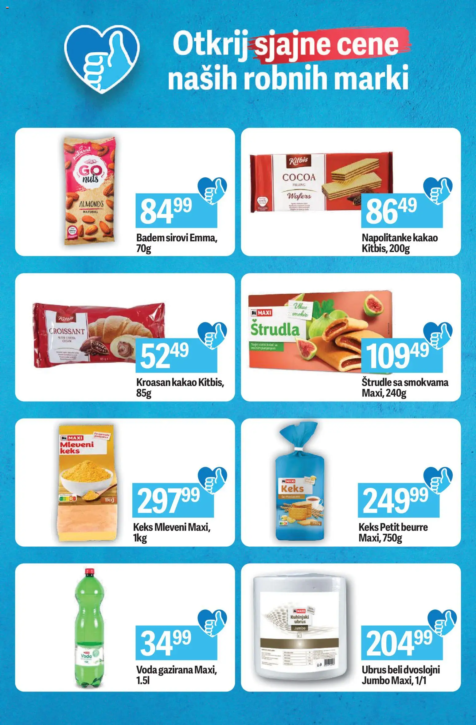 Mega Maxi katalog - važi od 23.10.2025 | Strana: 7 | Proizvode: Keks, Voda, Štrudla, Napolitanke