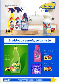 Aman katalog - pregled Aman kataloga - važi od 16.03.2026 | Strana: 47 | Proizvode: Deterdžent, Deterdžent za sudove, Wc, Limun