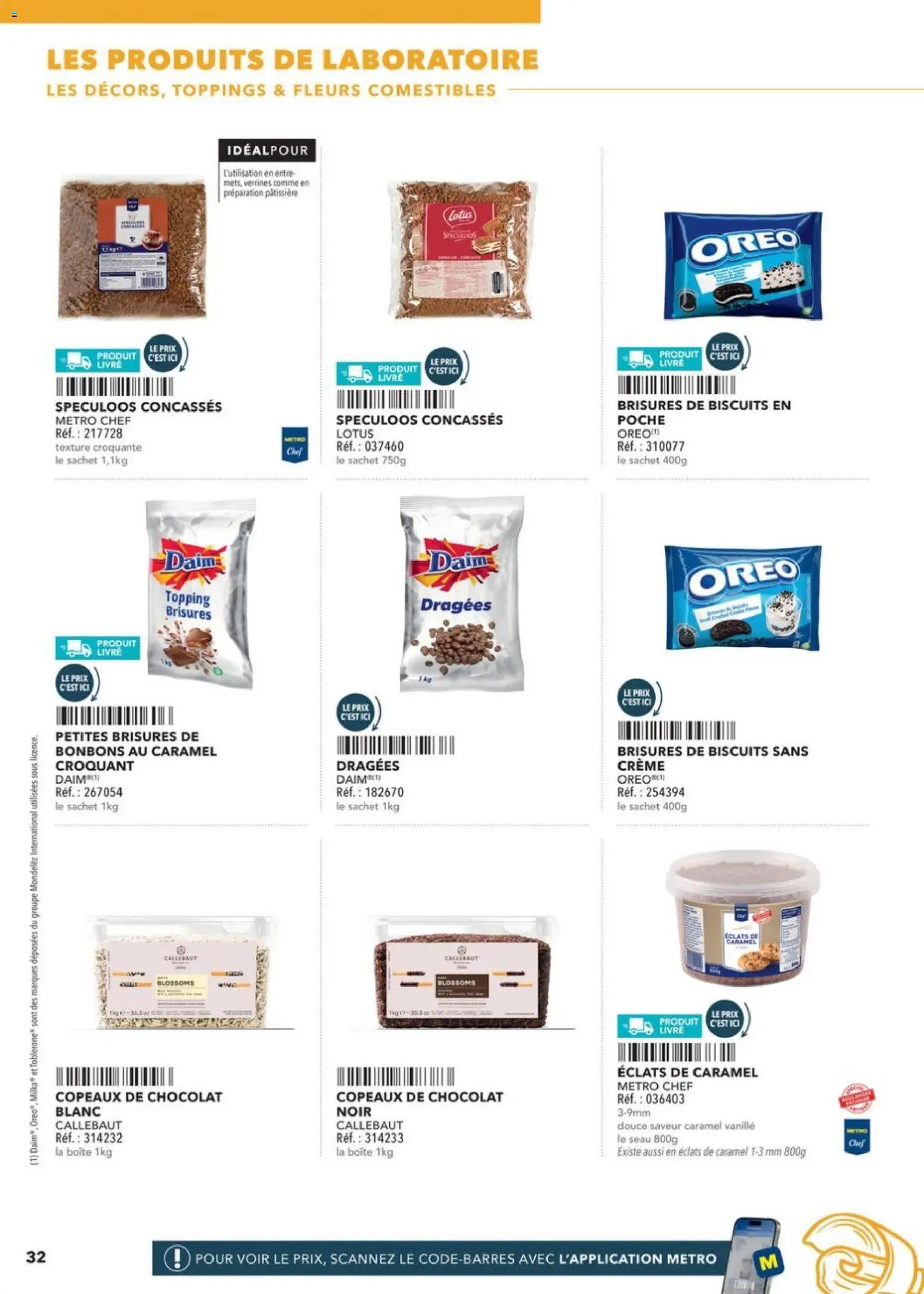 {H1} | Page: 32 | Produits: Dragées, Spéculoos, Verrines, Biscuits