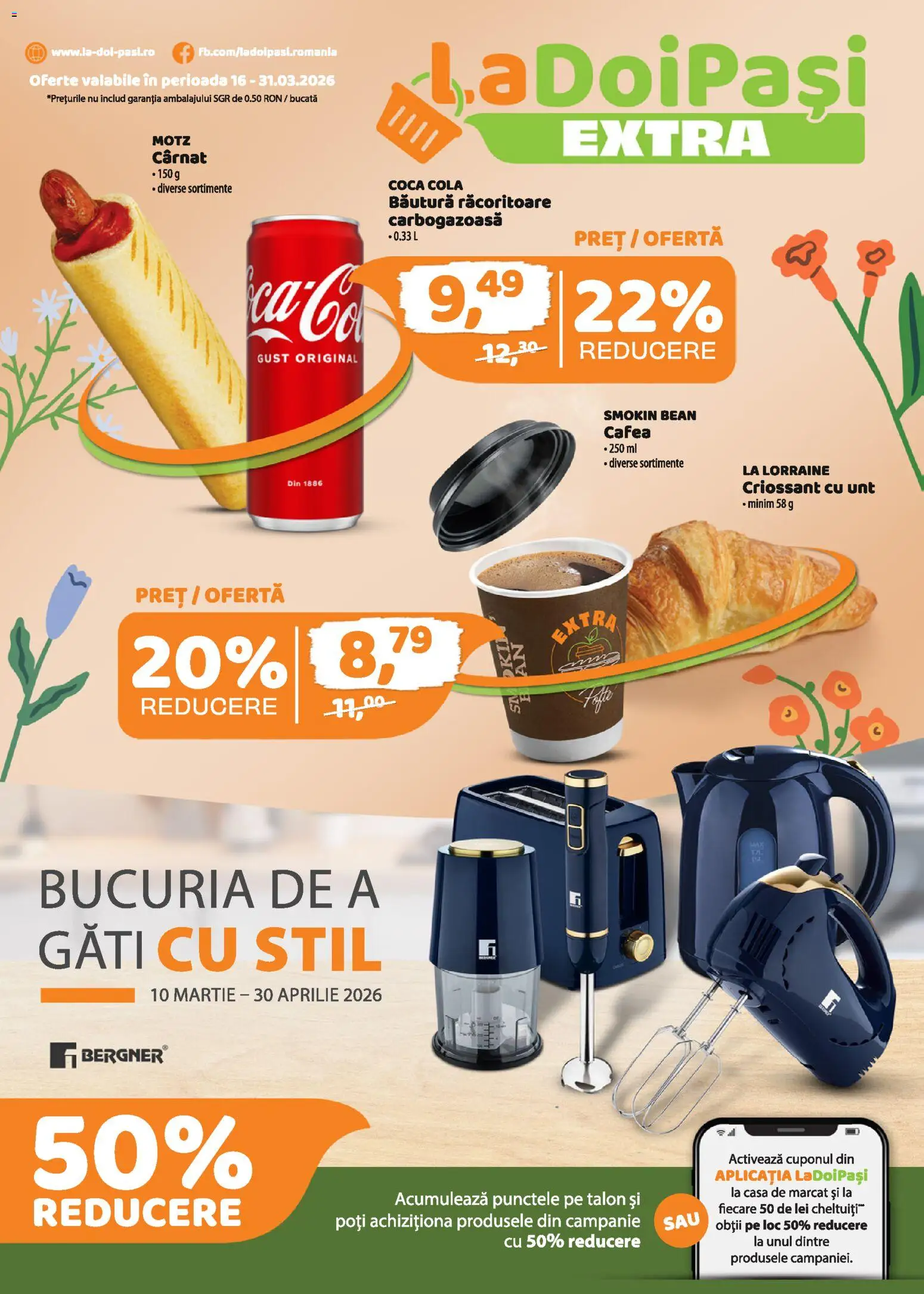 Noul catalog LaDoiPași – valabil de la 16.03.2026 | Pagină: 1 | Produse: Amerikan servis, Unt, Cafea
