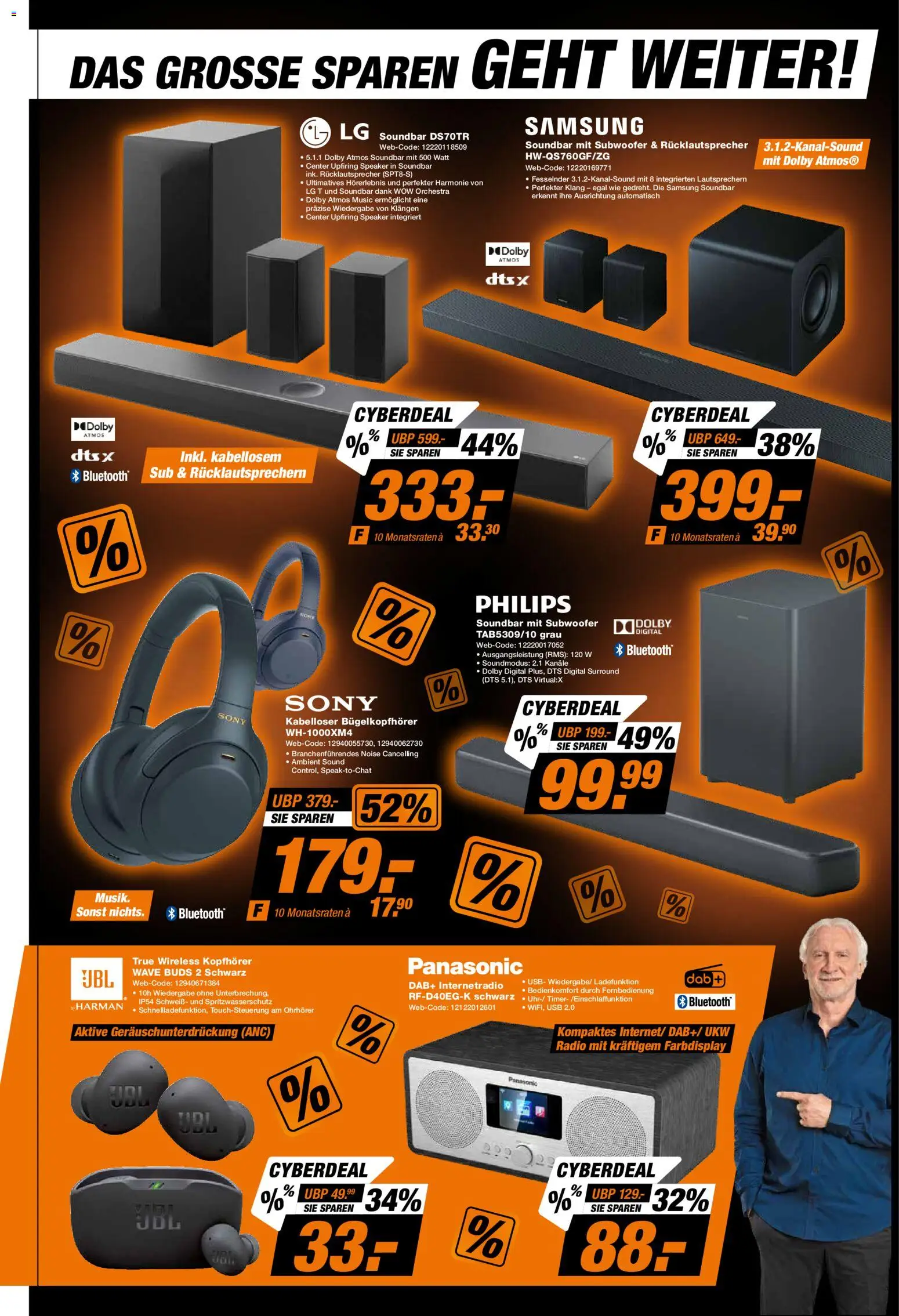 Expert - Cyber Monday – gültig ab 29.11.2025 | Seite: 7 | Produkte: Sony, Panasonic, USB, Kopfhörer