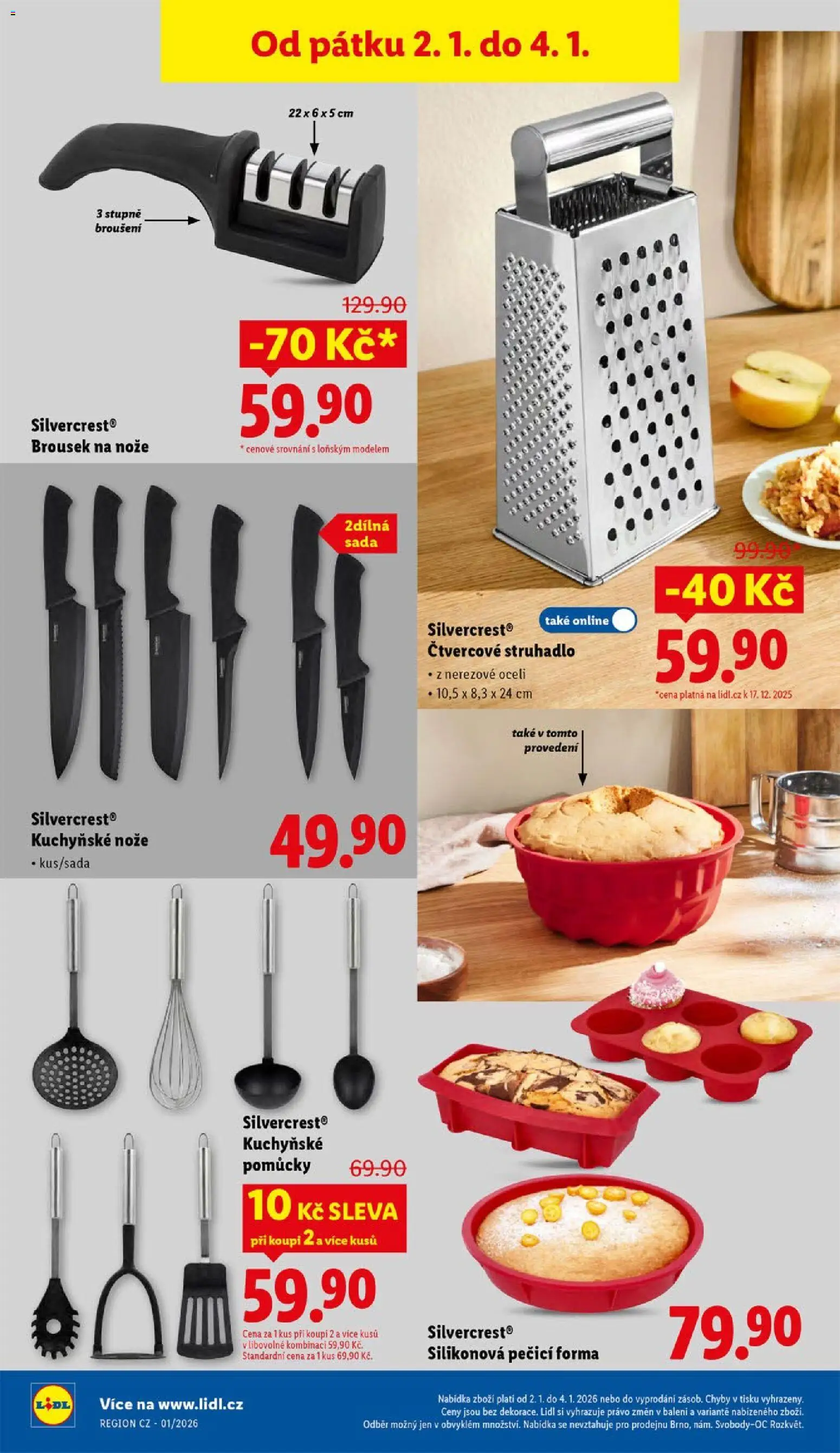 Lidl leták od 02.01.2026 | Strana: 32 | Produkty: Brousek, Forma, Struhadlo, Brousek na nože