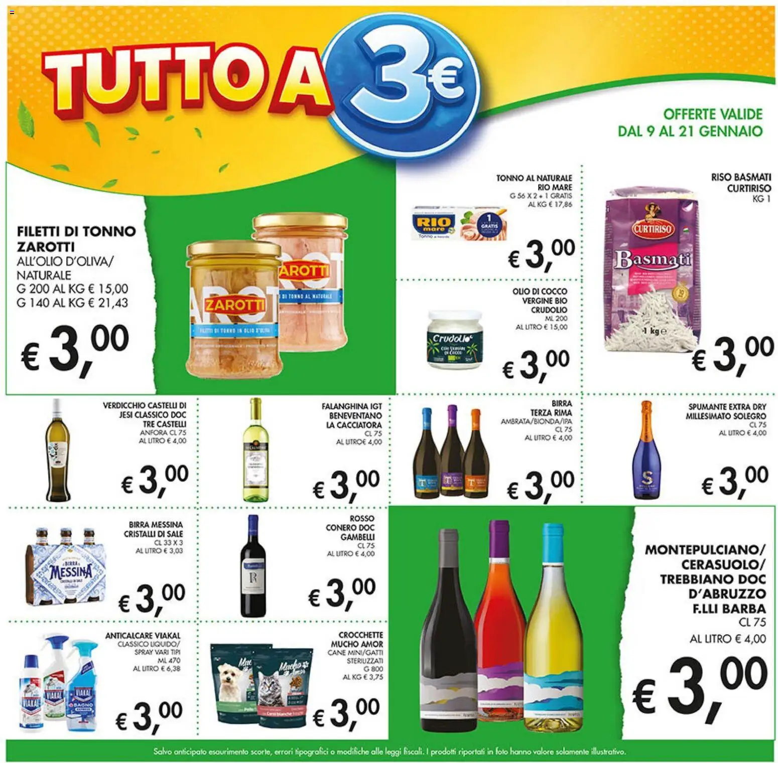 Volantino Coal del 09.01.2026 | Pagina: 9 | Prodotti: Riso, Anticalcare, Sale, Olio