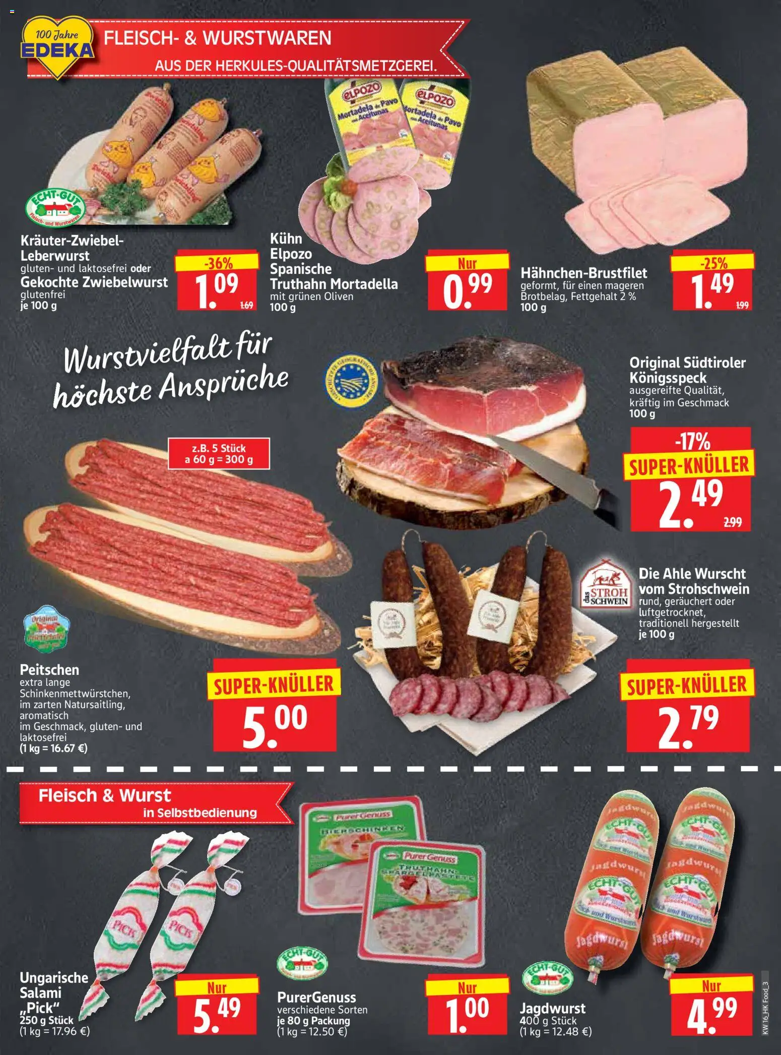 HERKULES Prospekt 	 – gültig ab 13.04.2026 | Seite: 3 | Produkte: Wurst, Salami, Fleisch