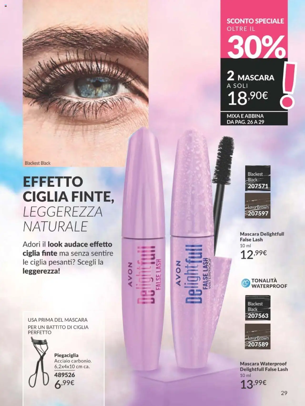 Volantino Avon del 01.09.2025 | Pagina: 29 | Prodotti: Mascara, Ciglia finte