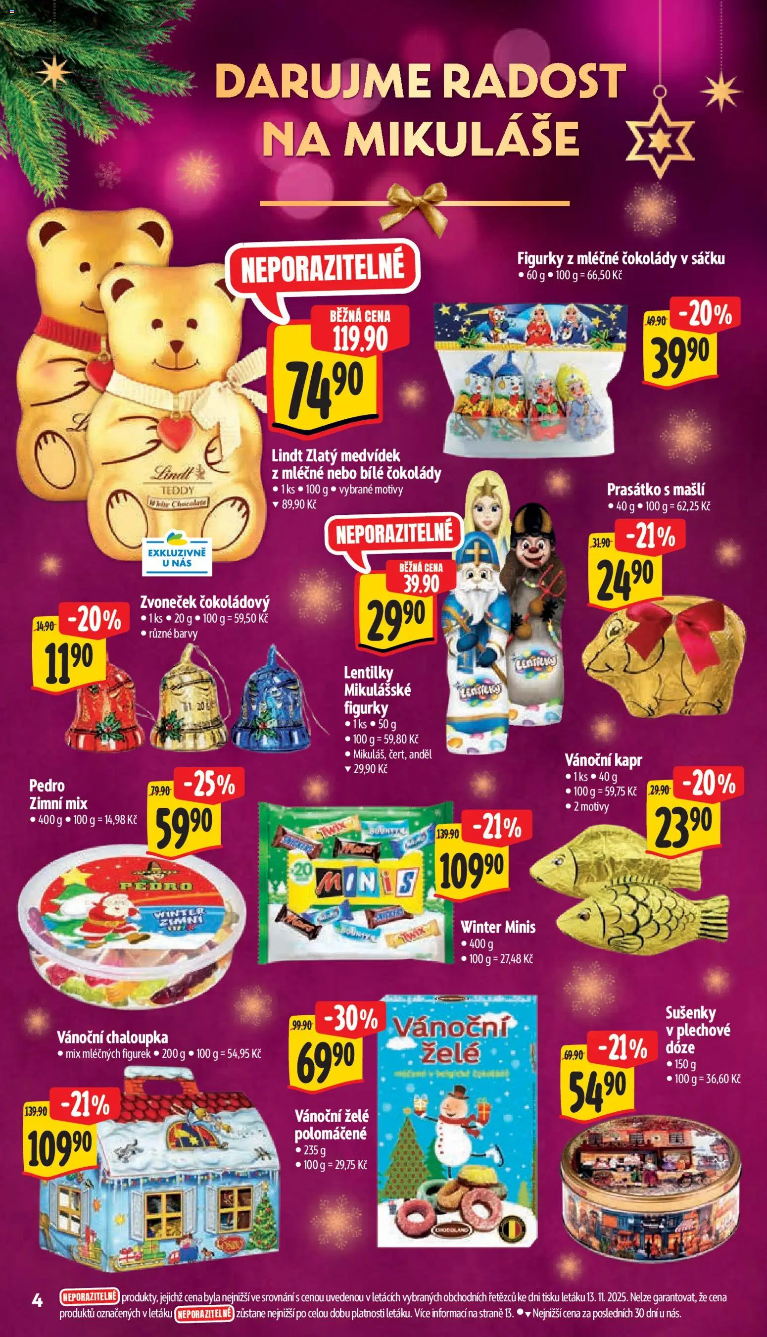 Albert leták - Supermarket od 19.11.2025 | Strana: 9 | Produkty: Barvy, Kapr, Lentilky, Sušenky