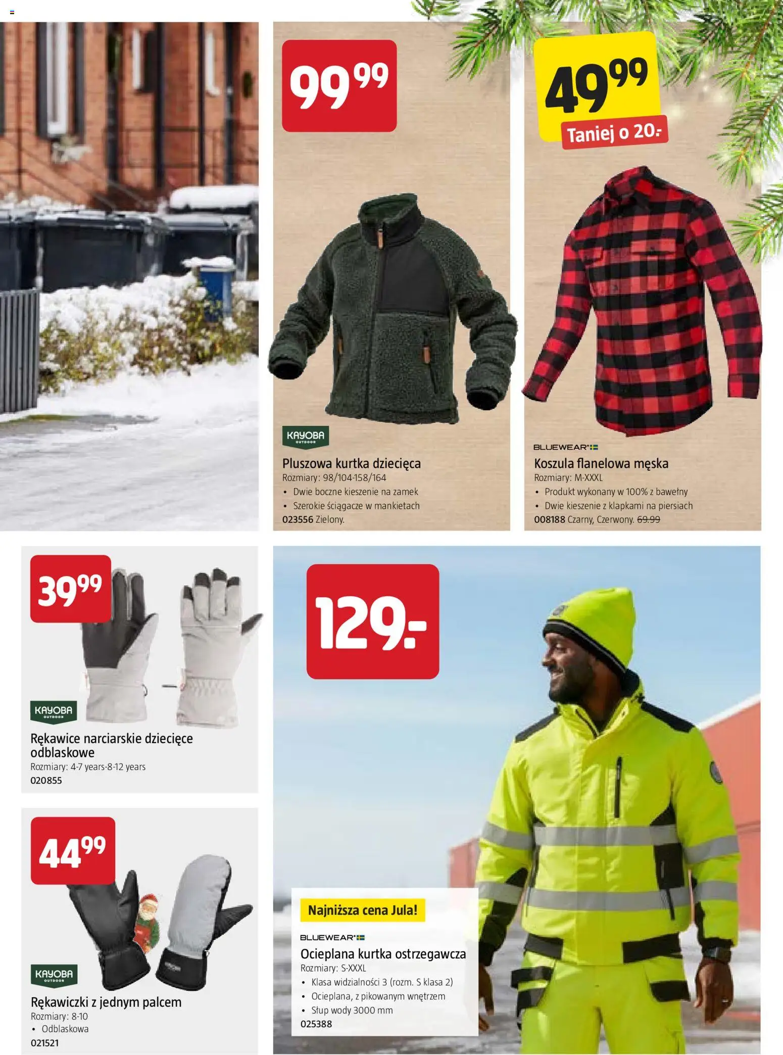 Jula Gazetka - Świąteczny magazyn od 15.12.2025 | Strona: 3 | Produkty: Koszula, Kurtka, Rękawiczki