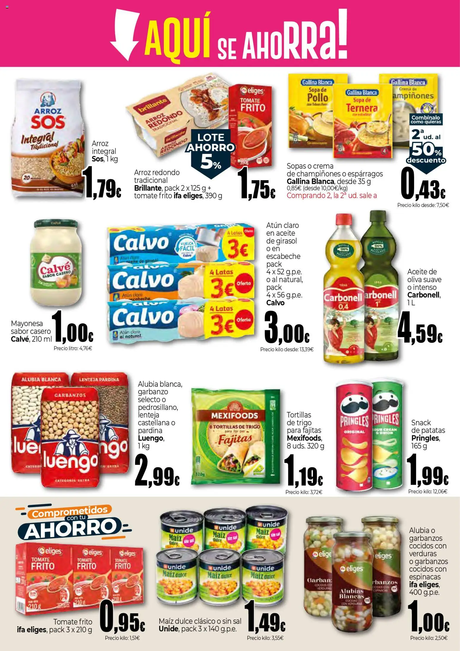 Unide folleto │ válido desde el 12.02.2026 | Página: 6 | Productos: Arroz, Crema, Aceite de girasol, Κλειδαριά της πόρτας