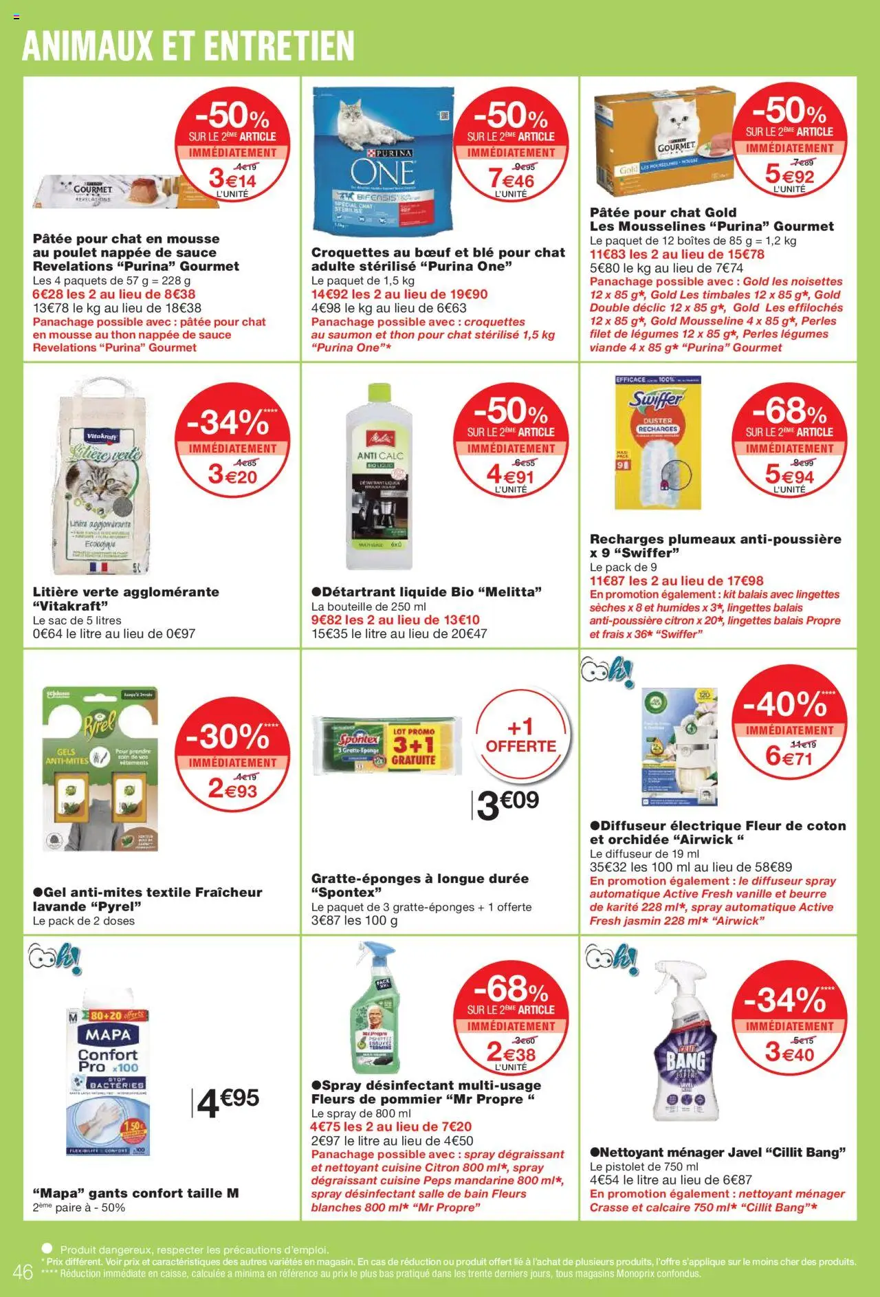 {H1} | Page: 46 | Produits: Citron, Coton, Noisettes, Thon