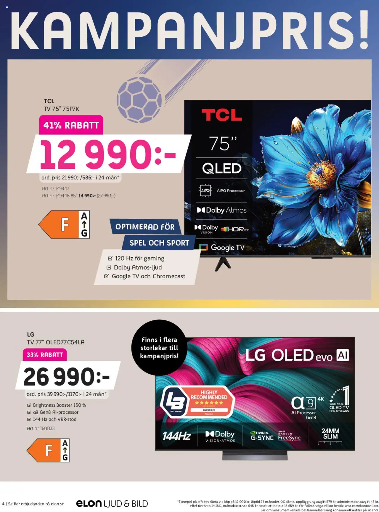 Elon reklamblad aktuell från 29.09.2025 | Sida: 4 | Produkter: Tv, Spel
