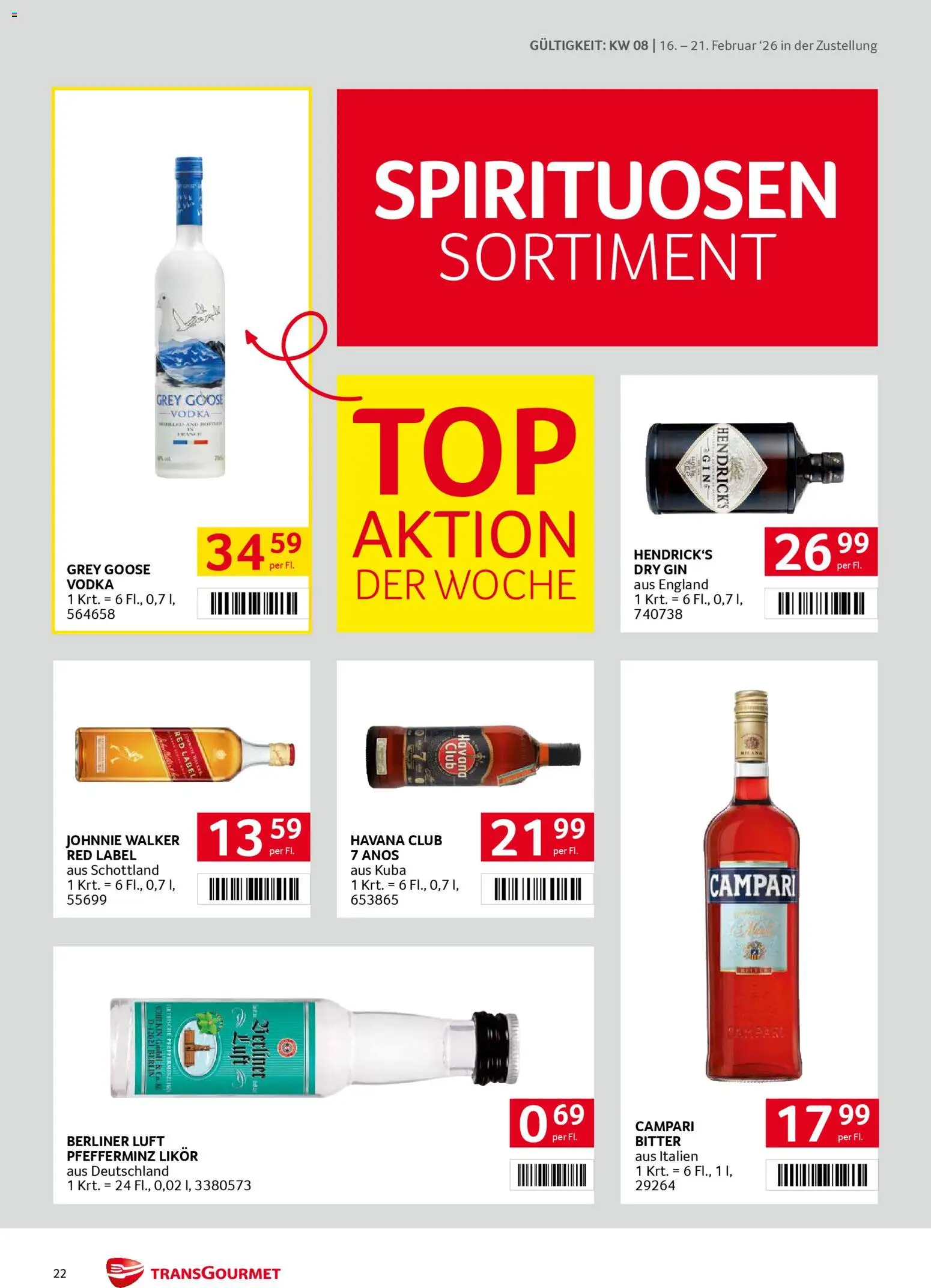 Transgourmet Zustellaktion gültig ab 16.02.2026 | Seite: 22