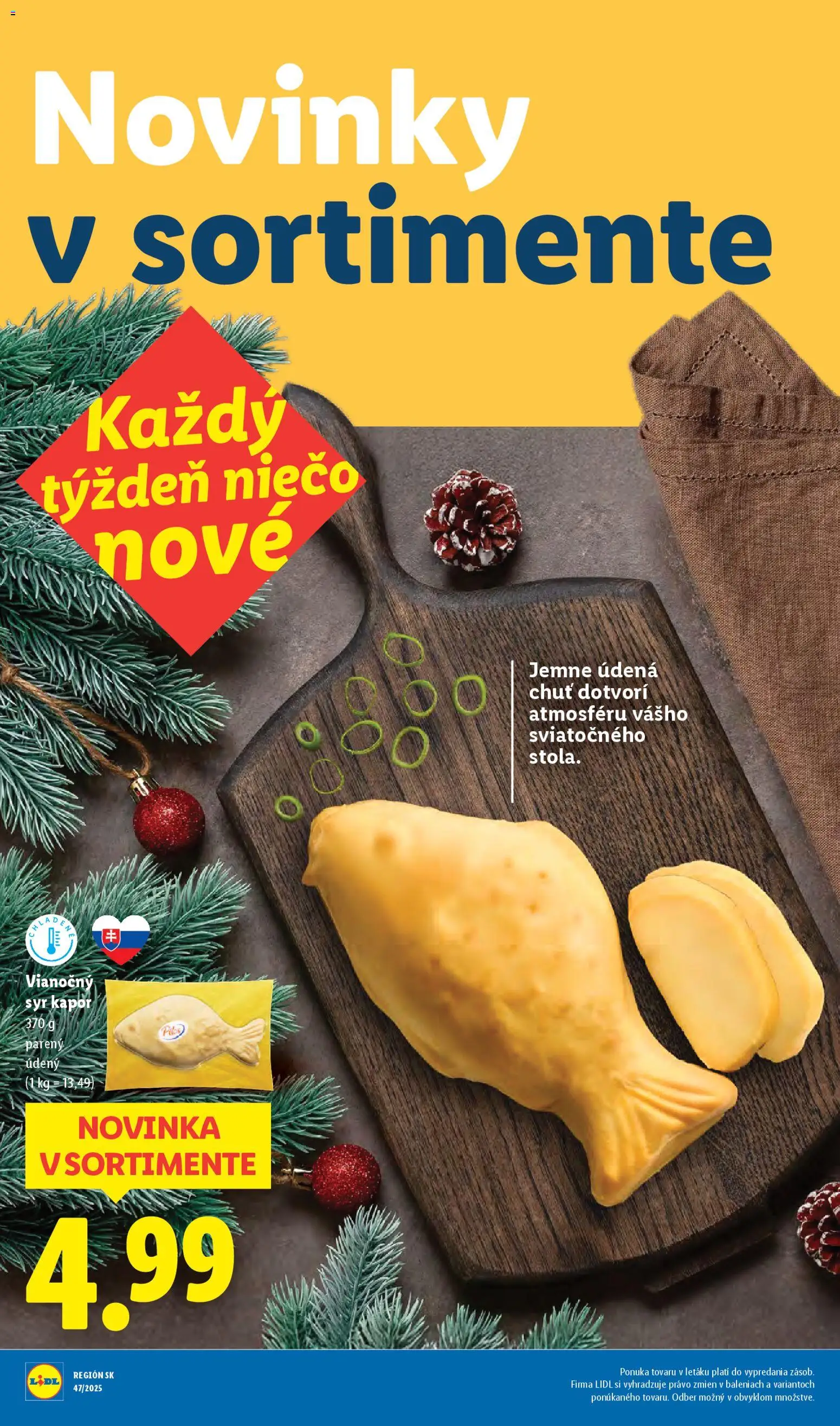 Nové Lidl akcie – leták je platný od 17.11.2025 | Strana: 24 | Produkty: Syr