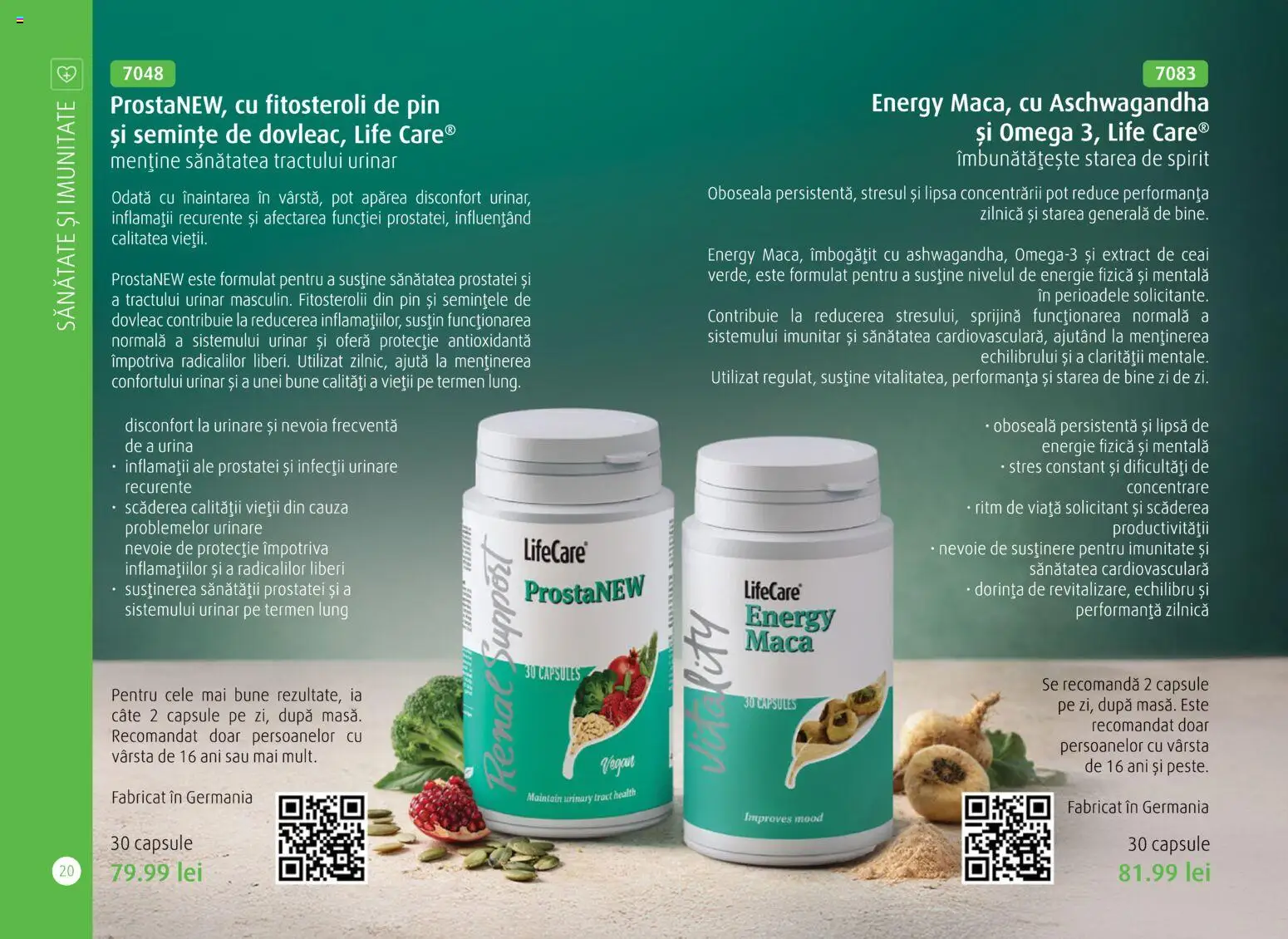 Noul catalog Life Care – valabil de la 01.04.2026 | Pagină: 22 | Produse: Dovleac, Chaussures de ski, Semințe, Ceai